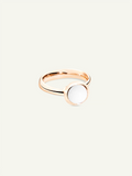 Ring BOUTON small Cacholong mit Cacholong