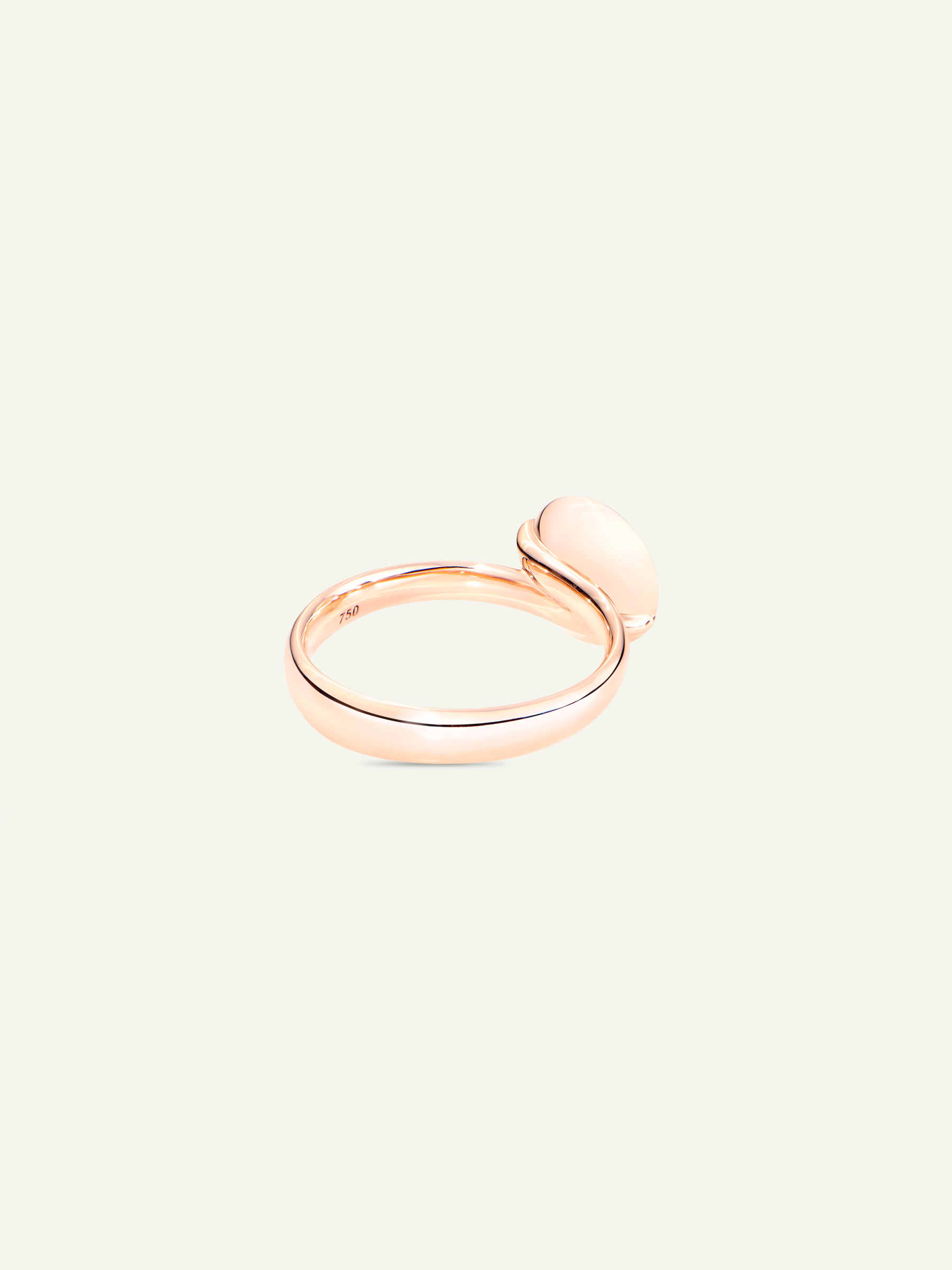 Ring BOUTON small Cacholong mit Cacholong