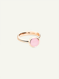 BOUTON Small Ring mit Pink Chalcedon