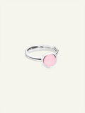 BOUTON Small Ring mit Pink Chalcedon