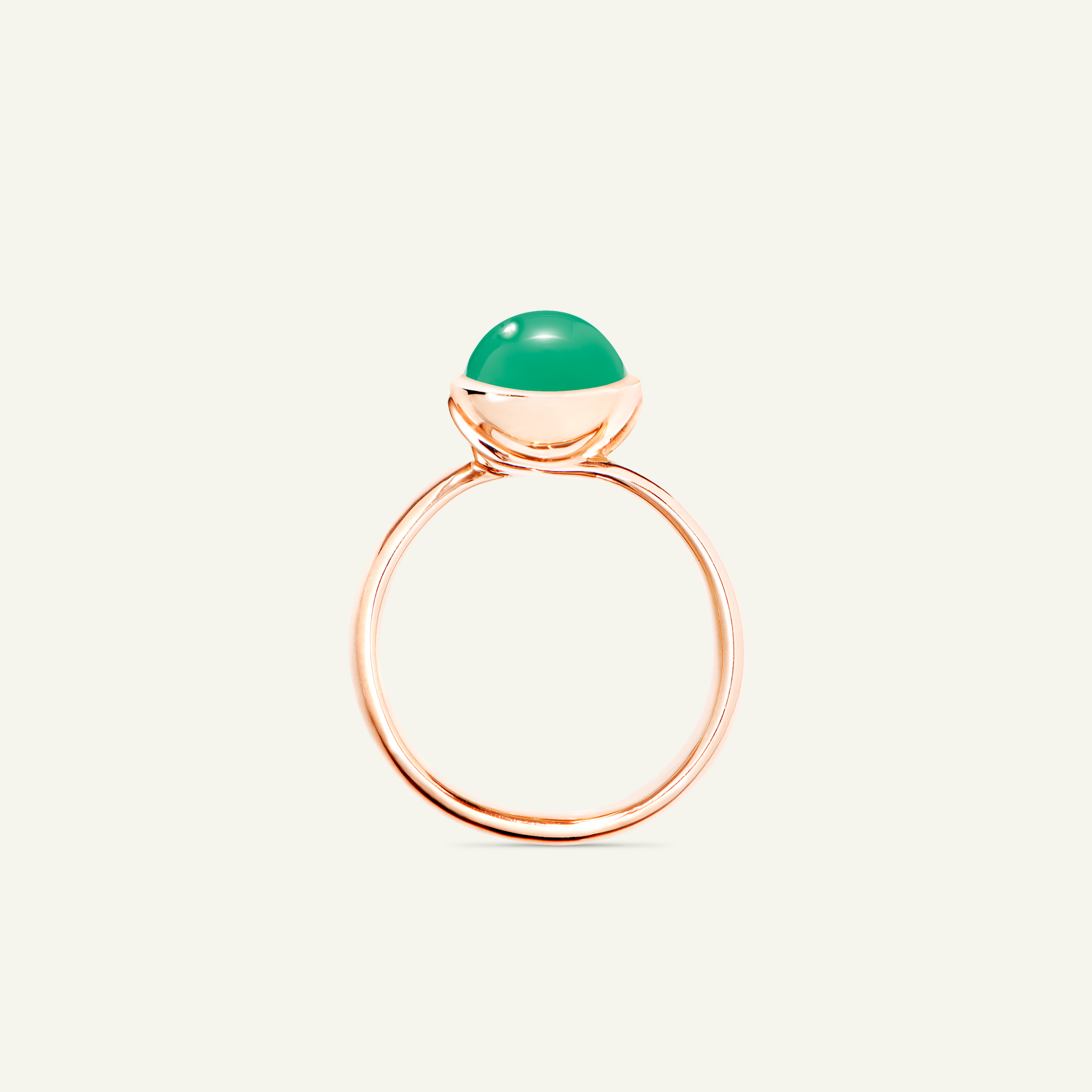 BOUTON Small Ring mit Chrysopras