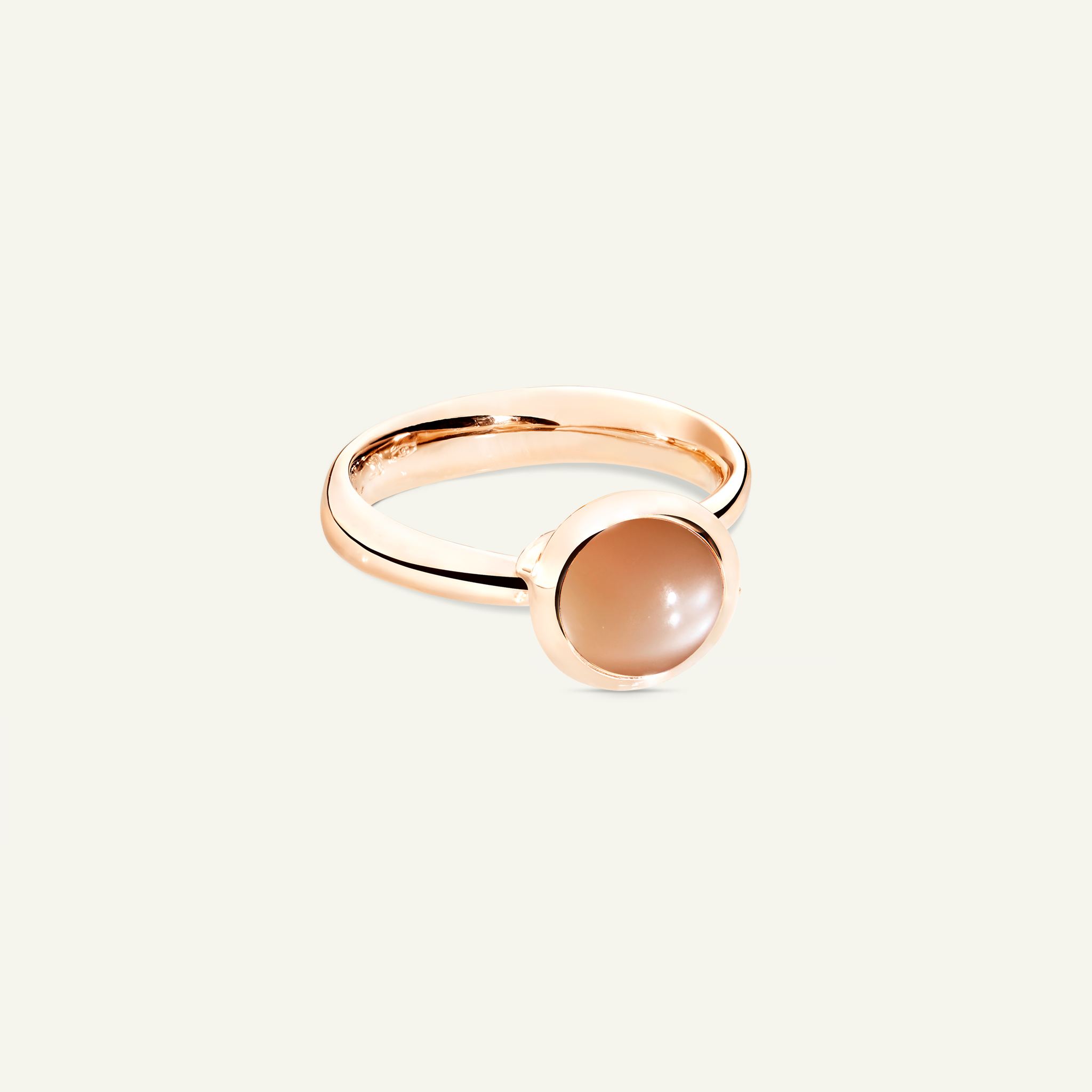 BOUTON Small Ring mit Braunem Mondstein