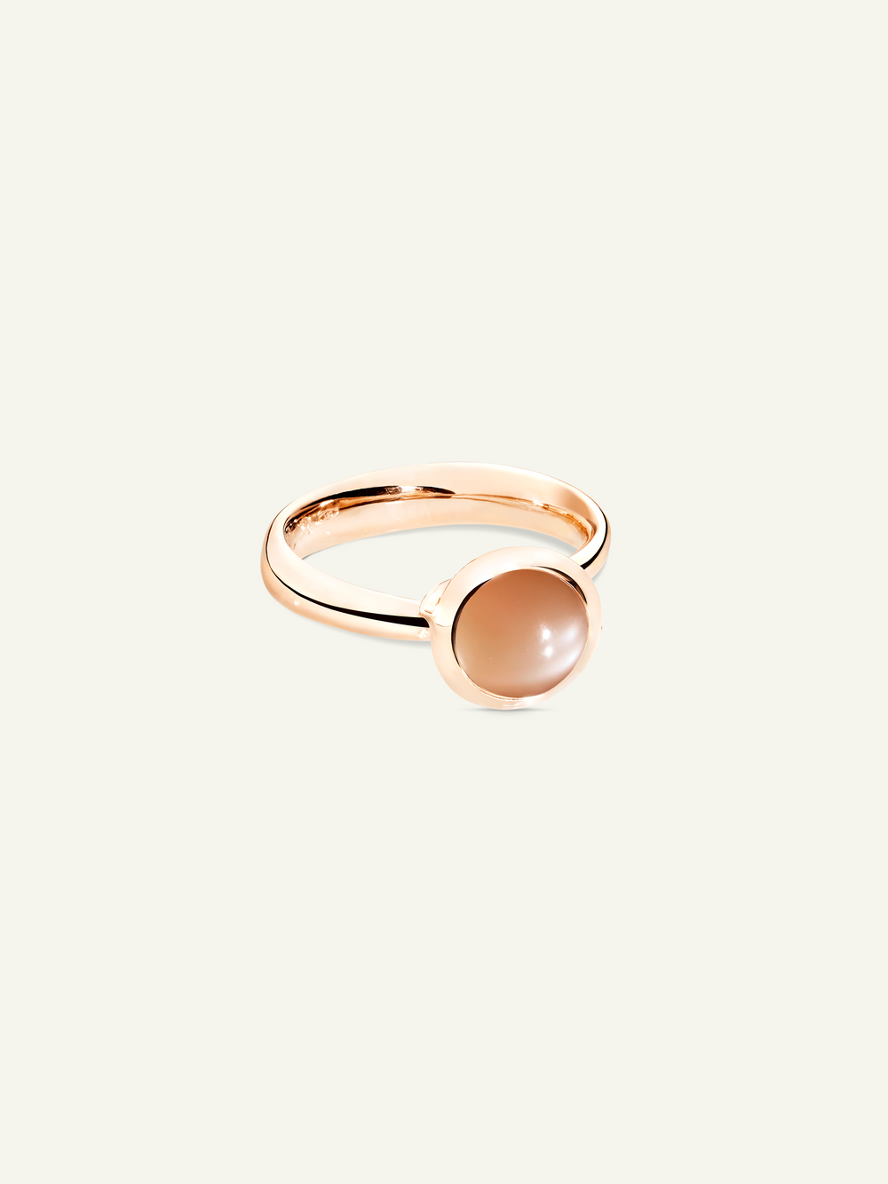 BOUTON Small Ring mit Braunem Mondstein