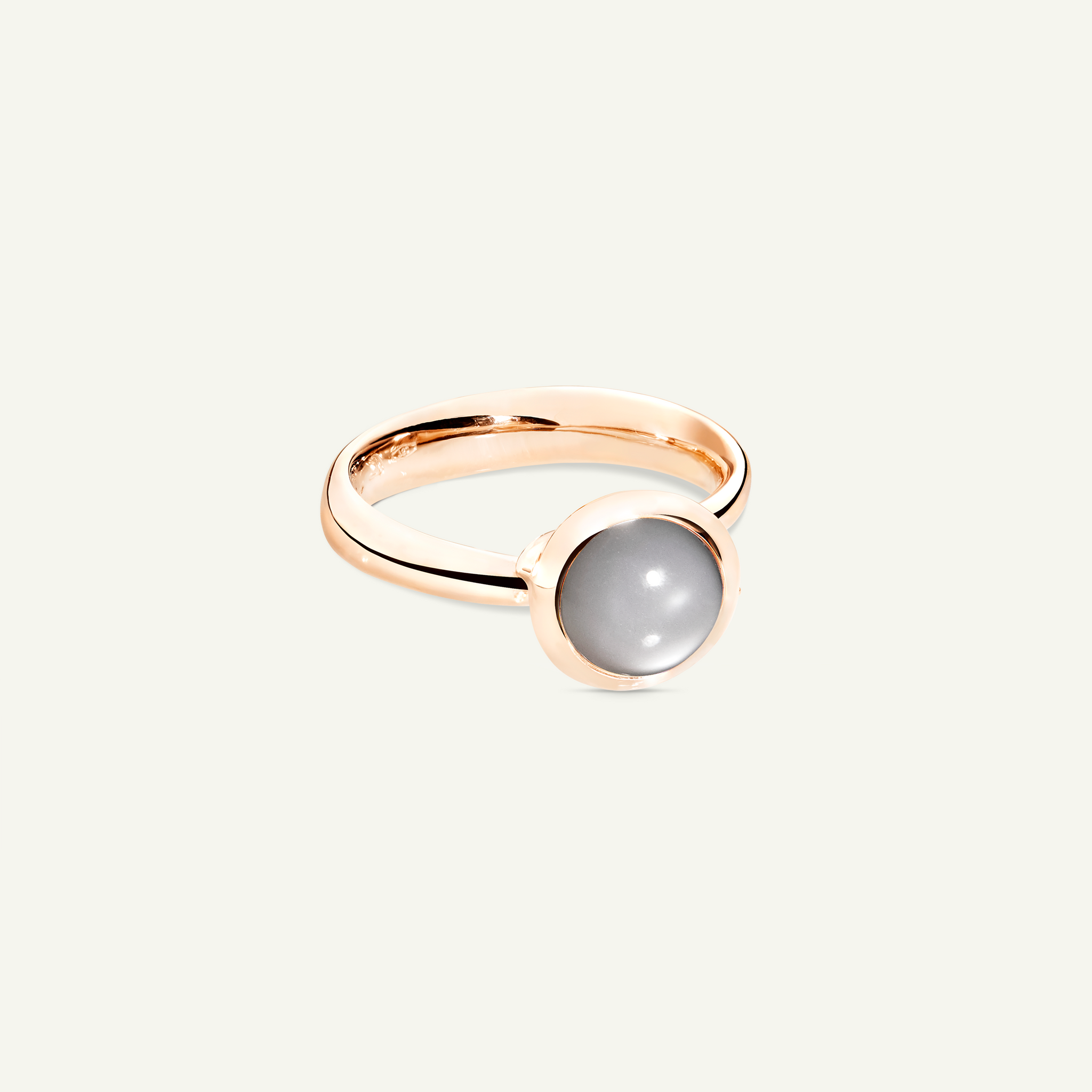 BOUTON Small Ring mit Grauem Mondstein