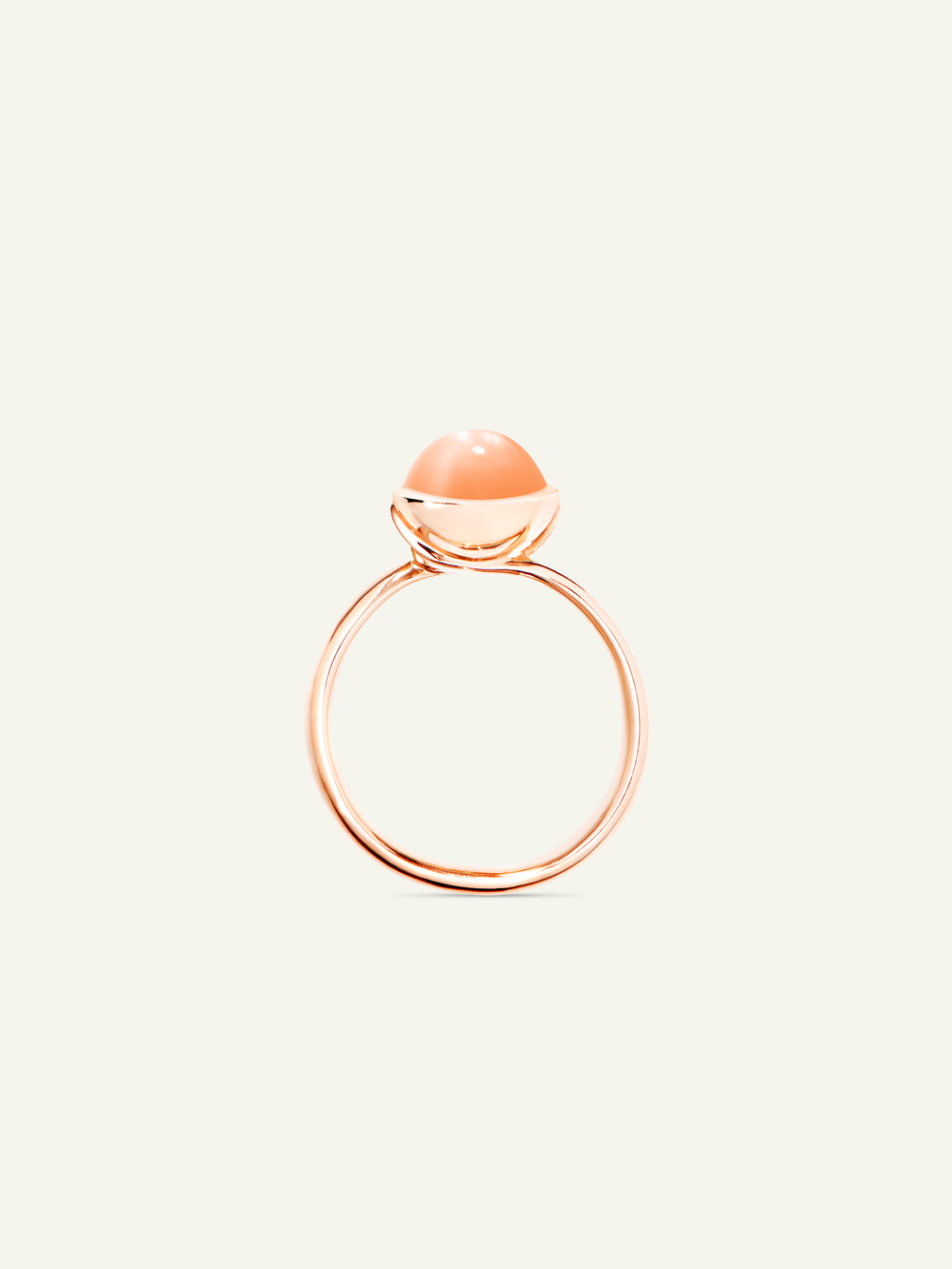 BOUTON Small Ring mit Orange Mondstein