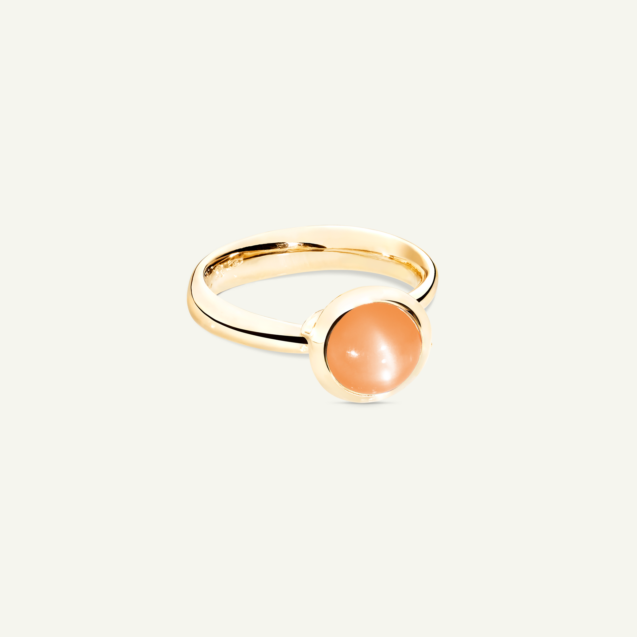 BOUTON Small Ring mit Orange Mondstein