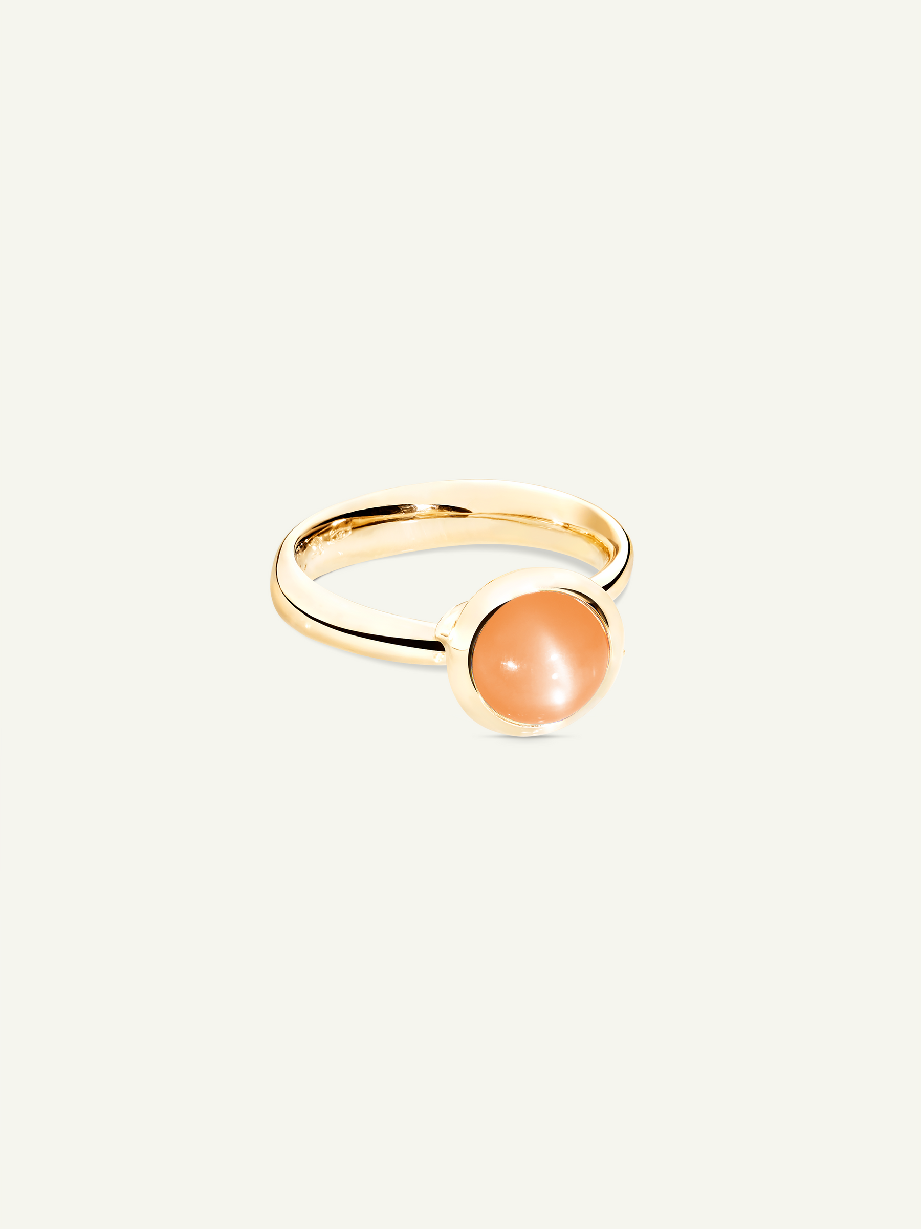 BOUTON Small Ring mit Orange Mondstein