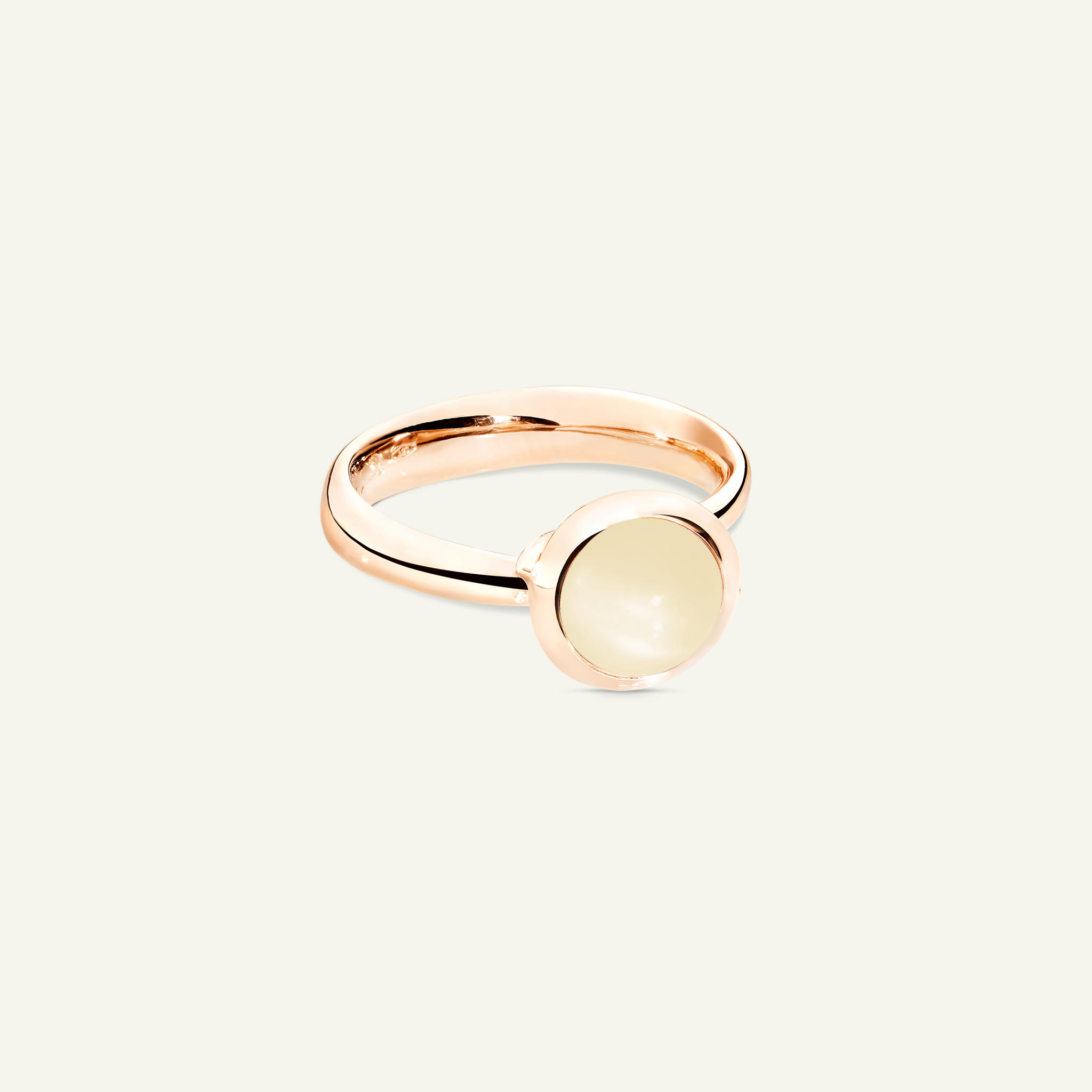 BOUTON Small Ring mit Sand Mondstein