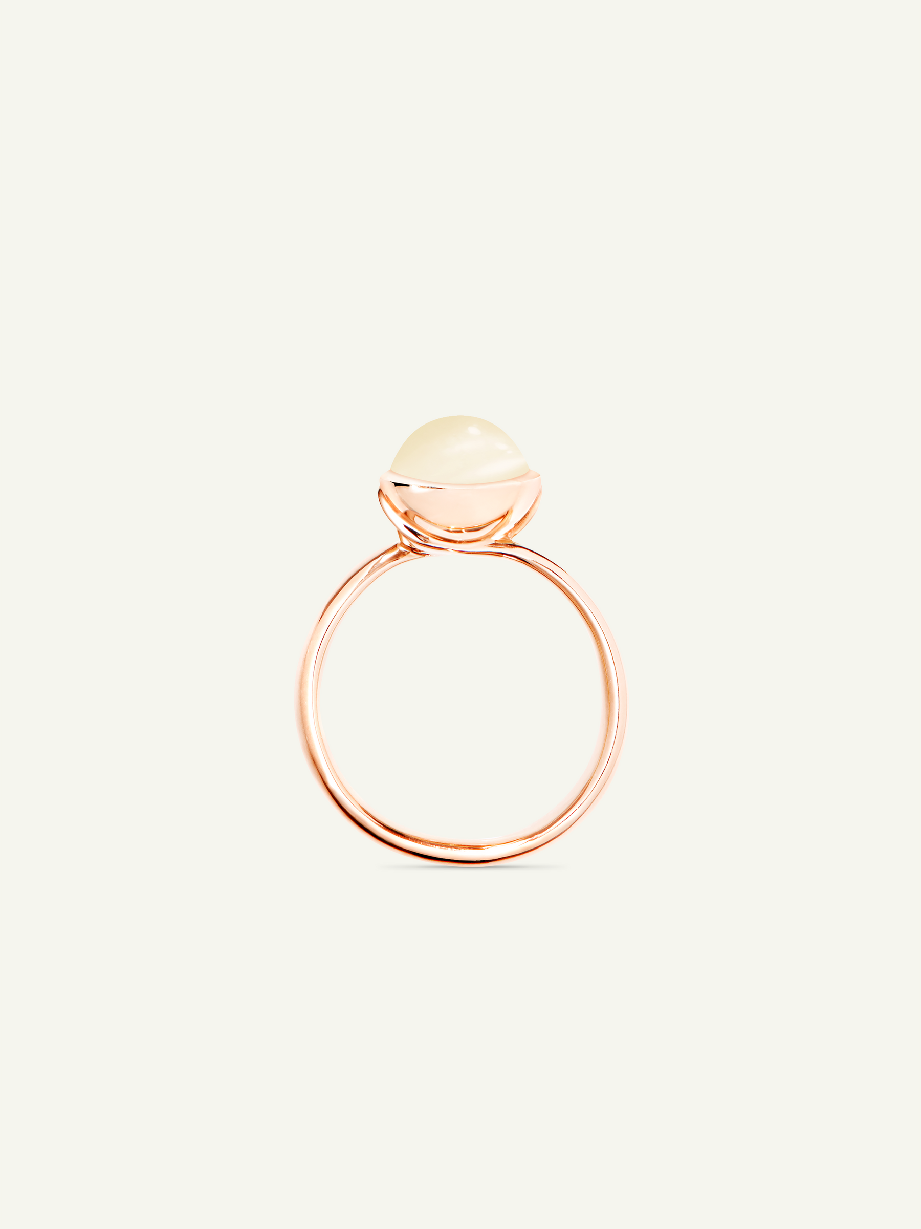 BOUTON Small Ring with Sand Moonstone