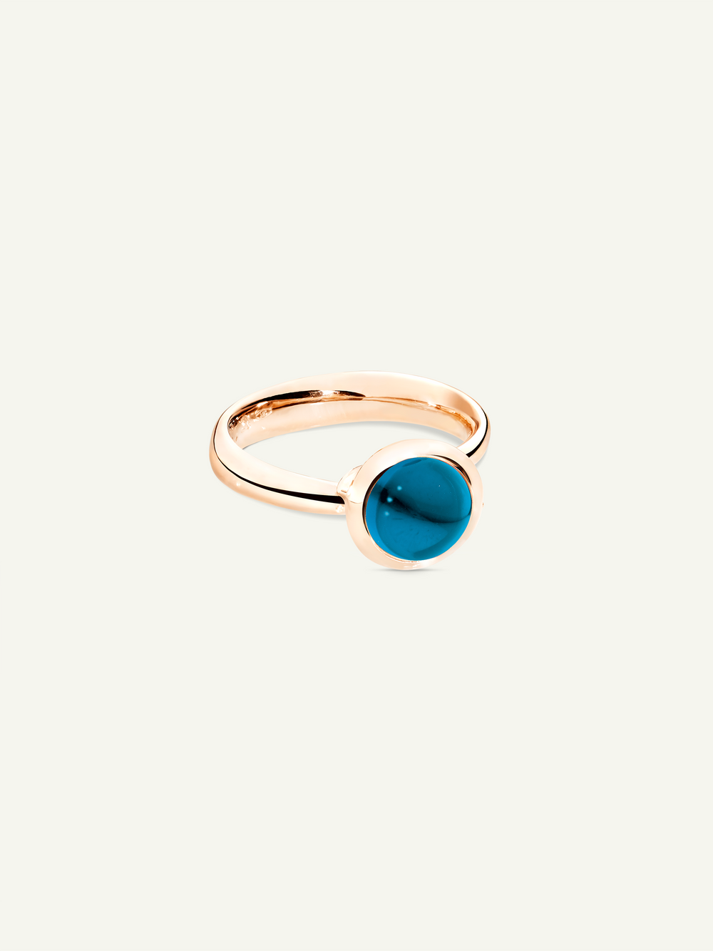 BOUTON Small Ring mit London Topas