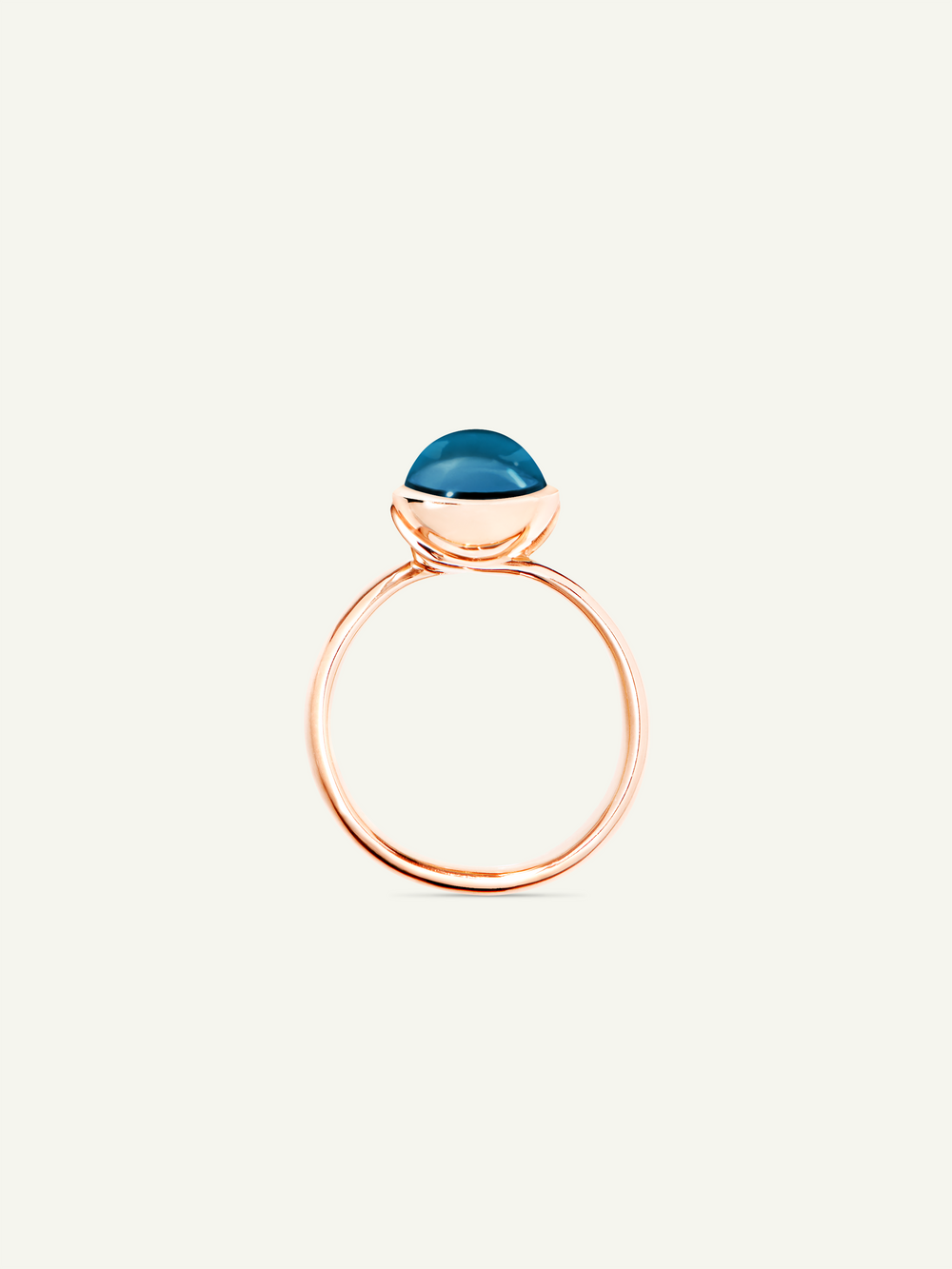 BOUTON Small Ring mit London Topas