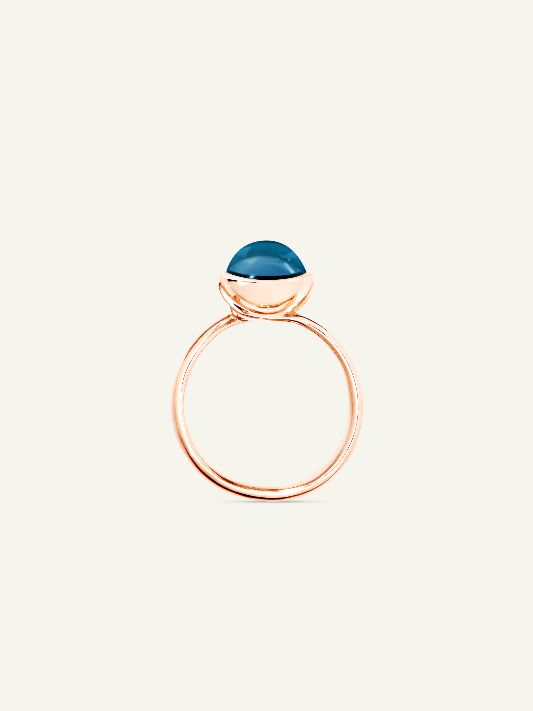 BOUTON Small Ring mit London Topas
