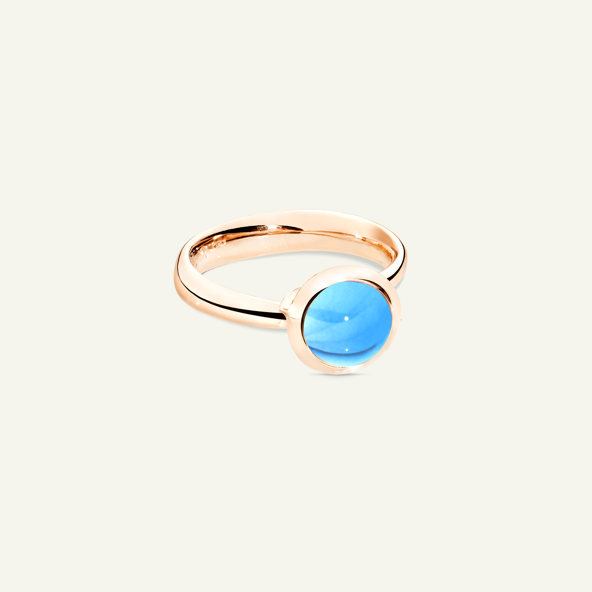 BOUTON Small Ring mit Swiss Topas