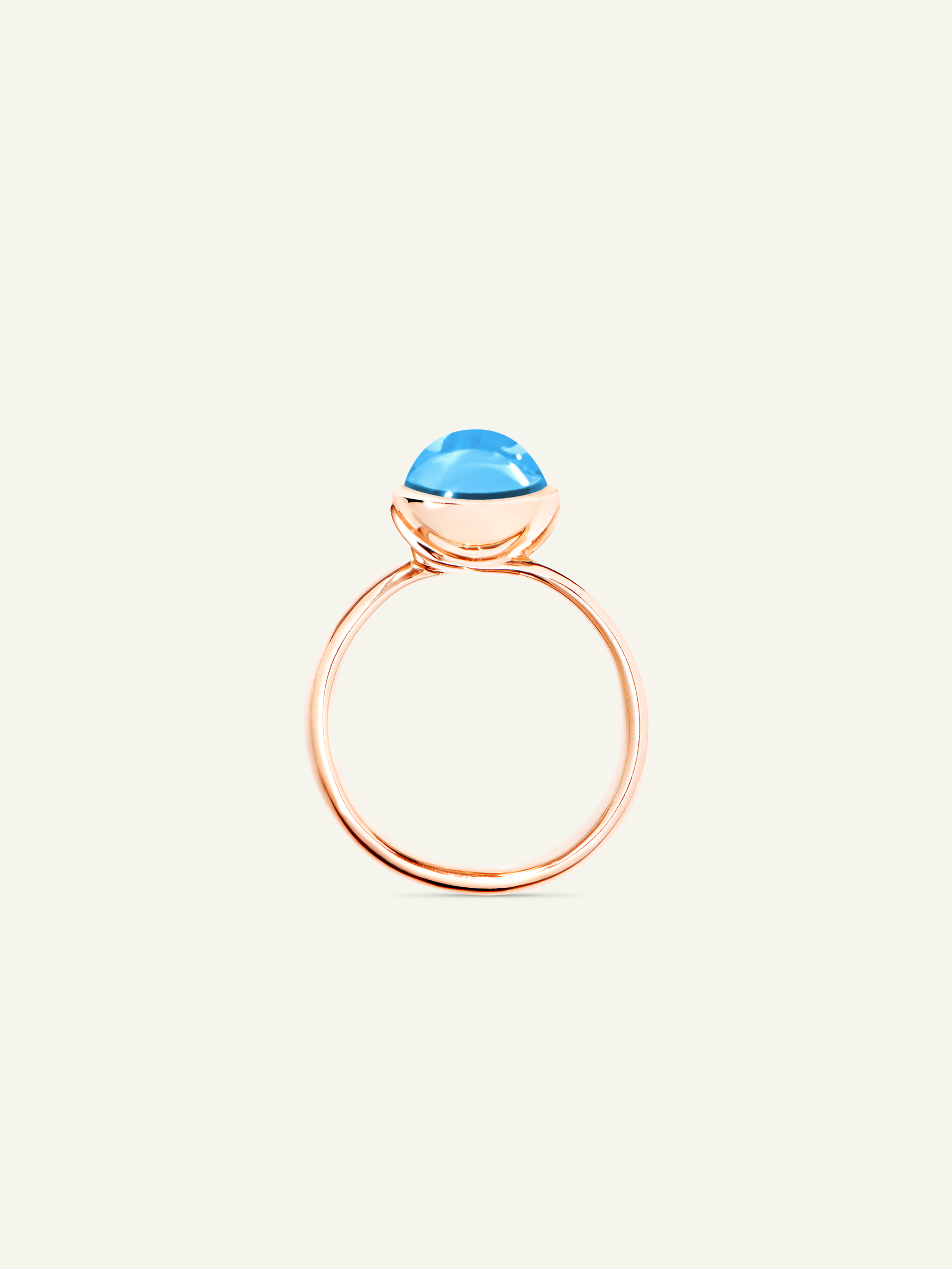 BOUTON Small Ring mit Swiss Topas