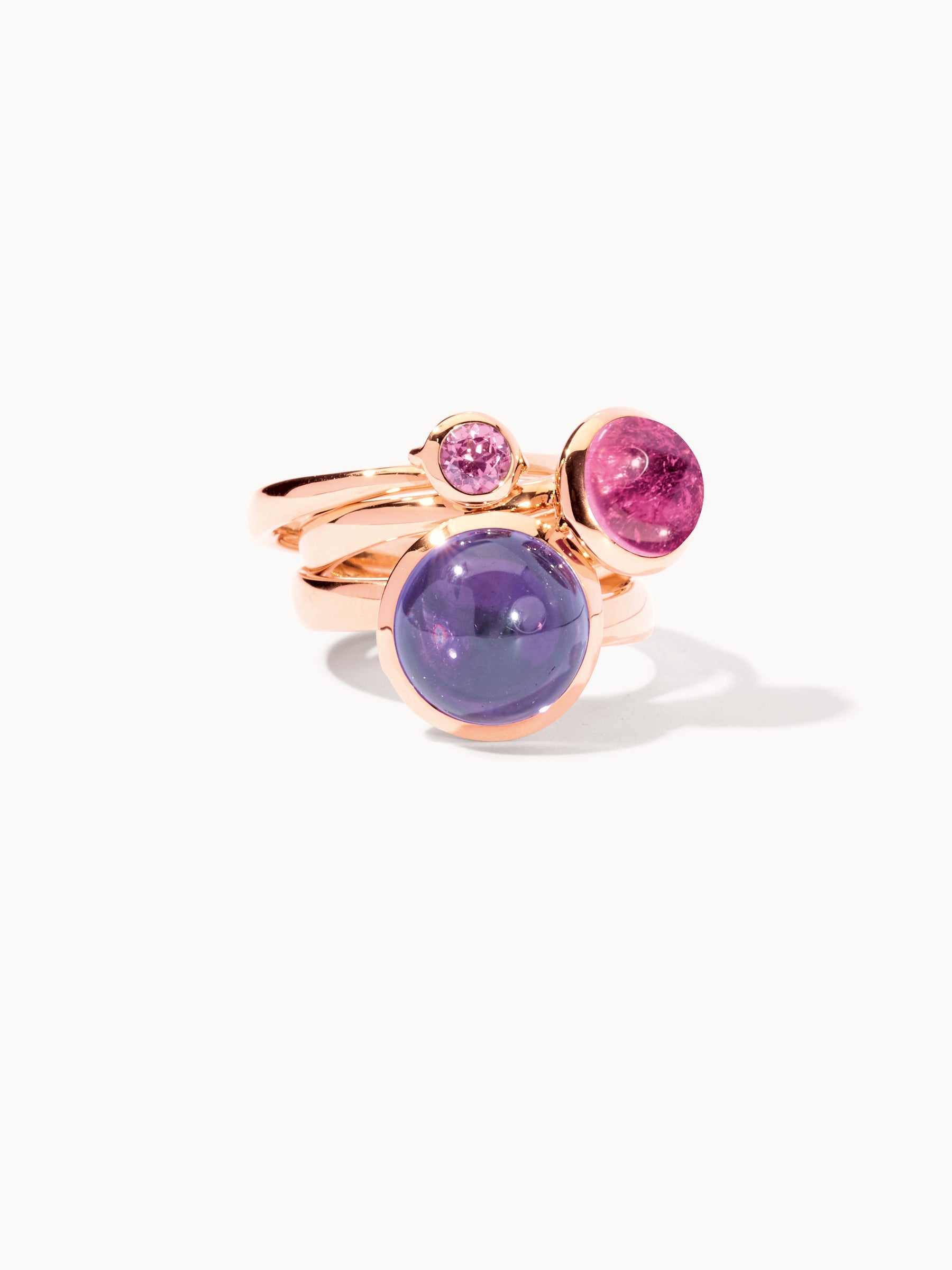 BOUTON Small Ring mit Rosa Turmalin