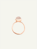 BOUTON Small Ring mit Champagne Diamant Pavé