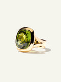 CUSHION Ring with Peridot