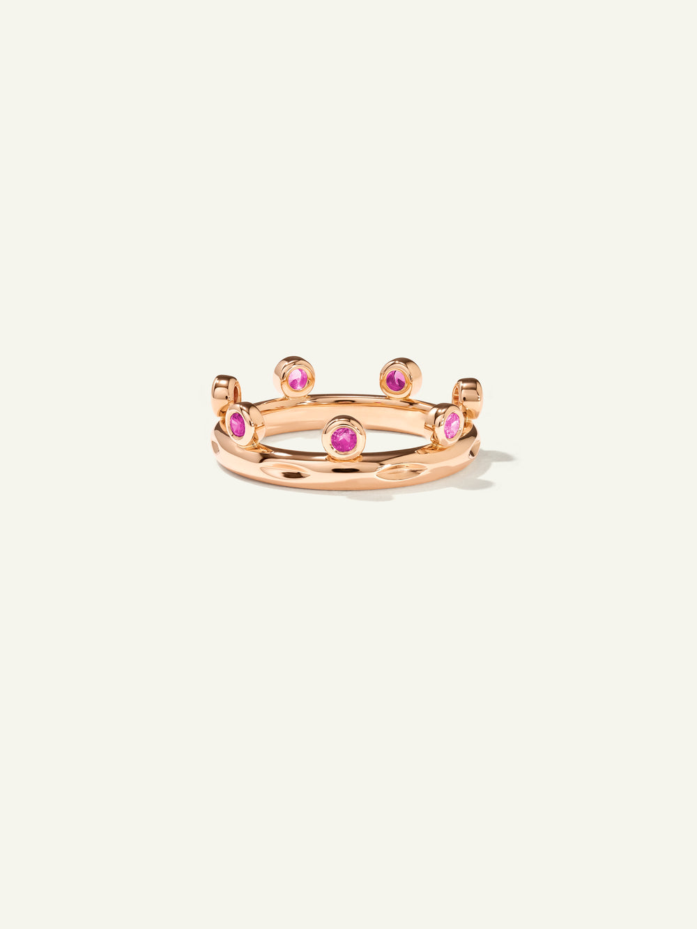 GYPSY Crown Brilliant Cut Ring in ‘Blush’