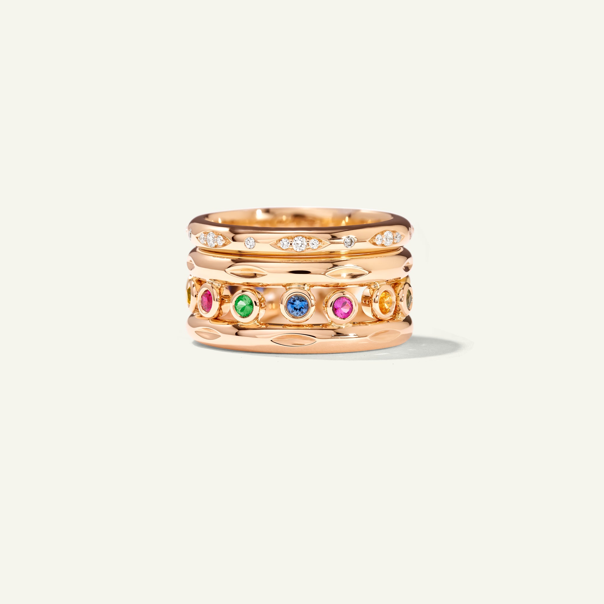 GYPSY Crown Brilliant Cut Ring in 'Candy'