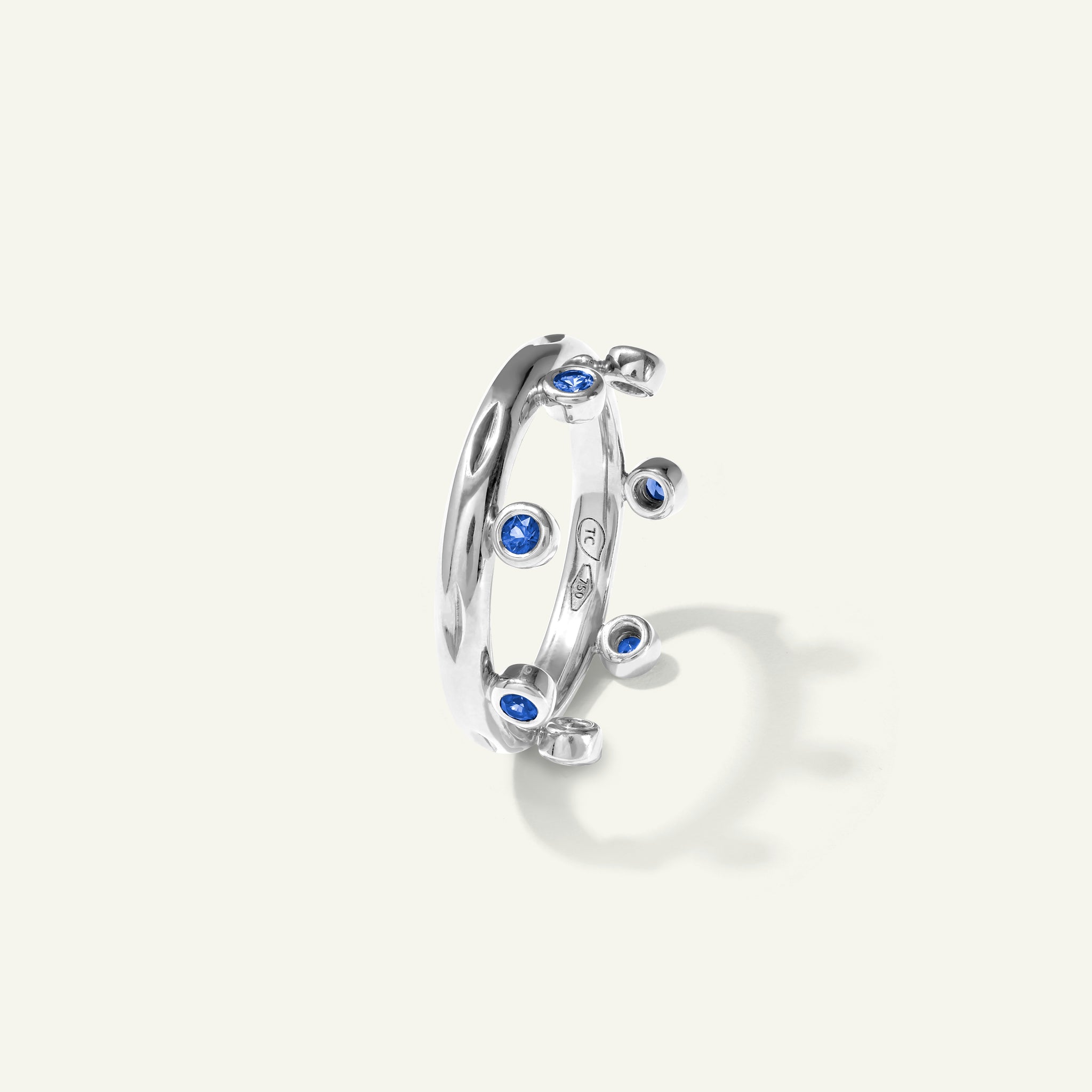 GYPSY Crown Brilliant Cut Ring in 'Ocean'