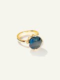 TULIP Ring Large with London Topaz