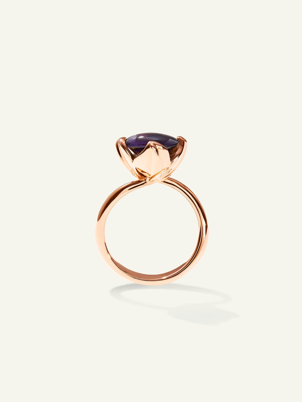R-TUL-s-Am-rg | TULIP Ring Small with Amethyst