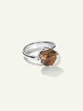 TULIP Ring Small mit Rauchquarz