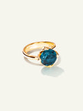 TULIP Ring Small mit London Topas