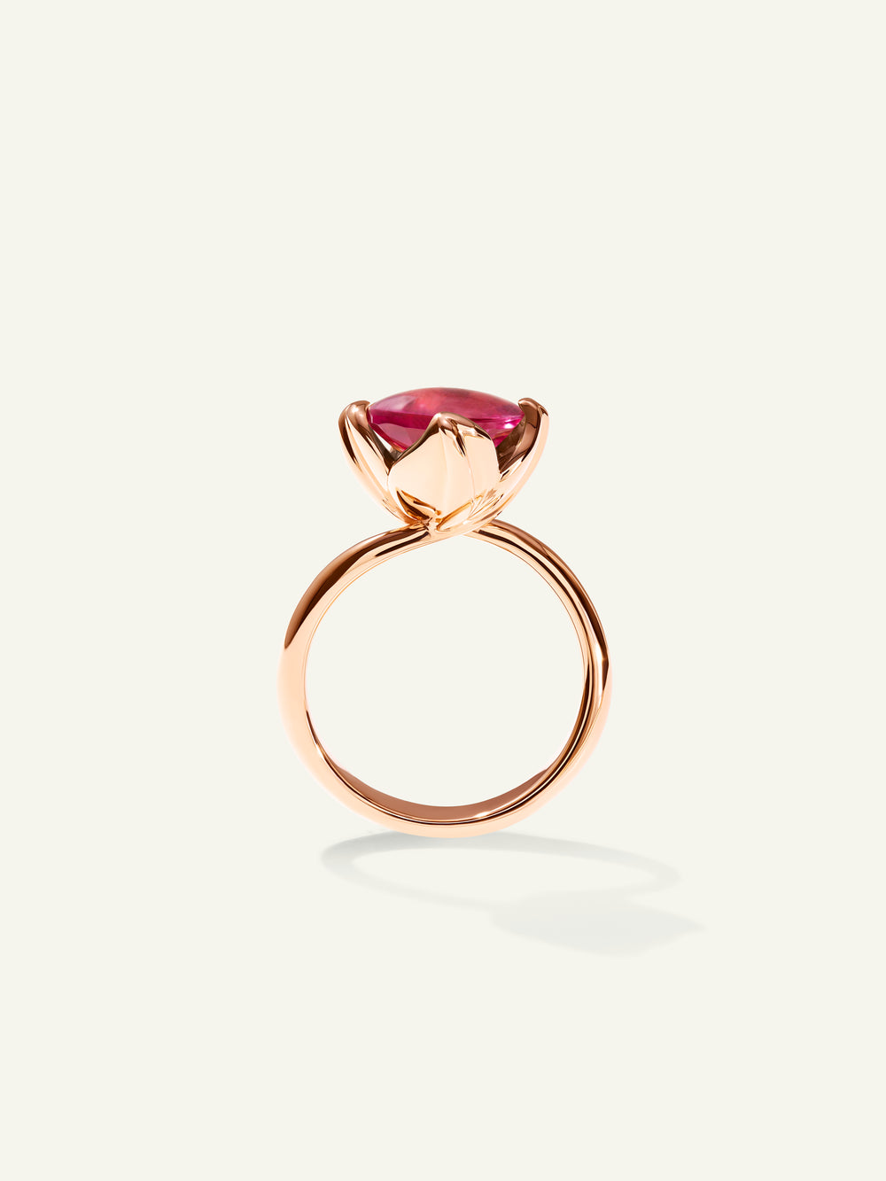 R-TUL-s-TuRo-rg | TULIP Ring Small with Tourmaline