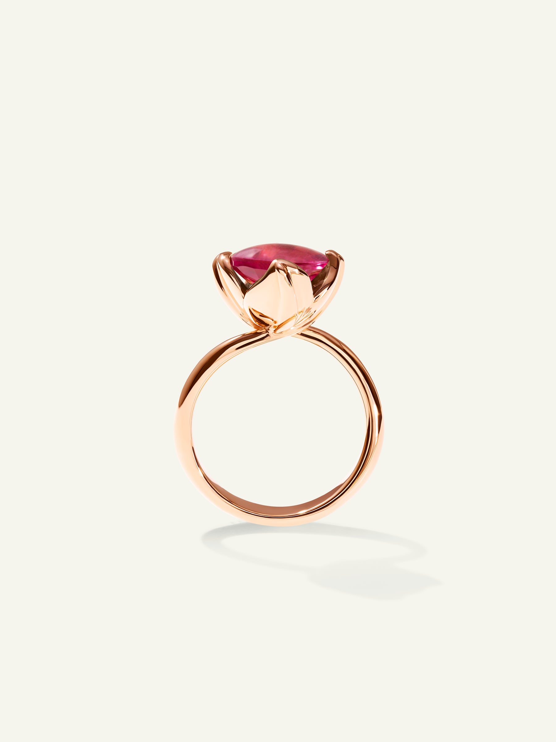 R-TUL-s-TuRo-rg | TULIP Ring Small with Tourmaline