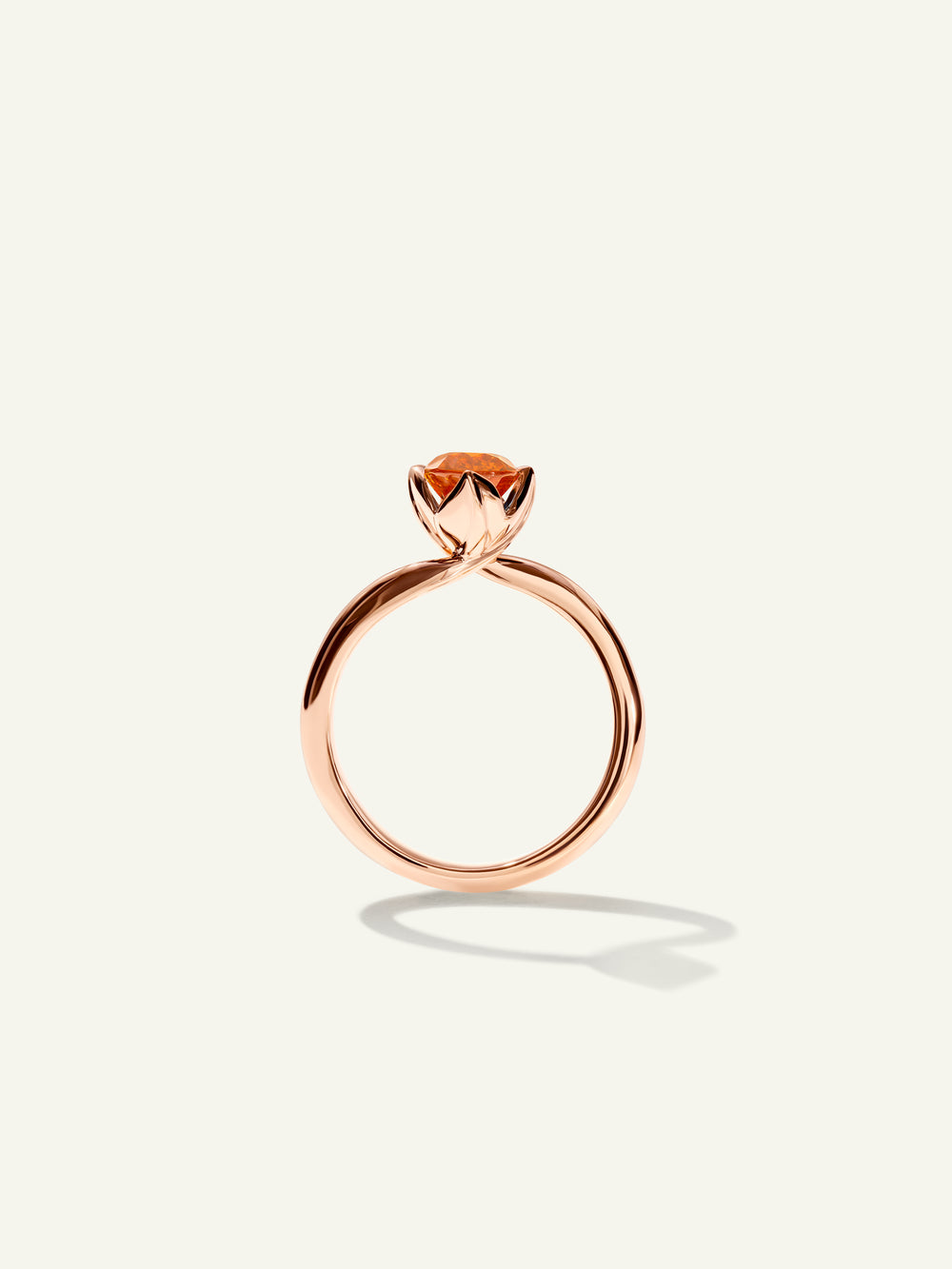 R-TUL-xs-Man-rg | TULIP Ring XS with Mandarin Garnet