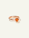 R-TUL-xs-Man-rg | TULIP Ring XS with Mandarin Garnet