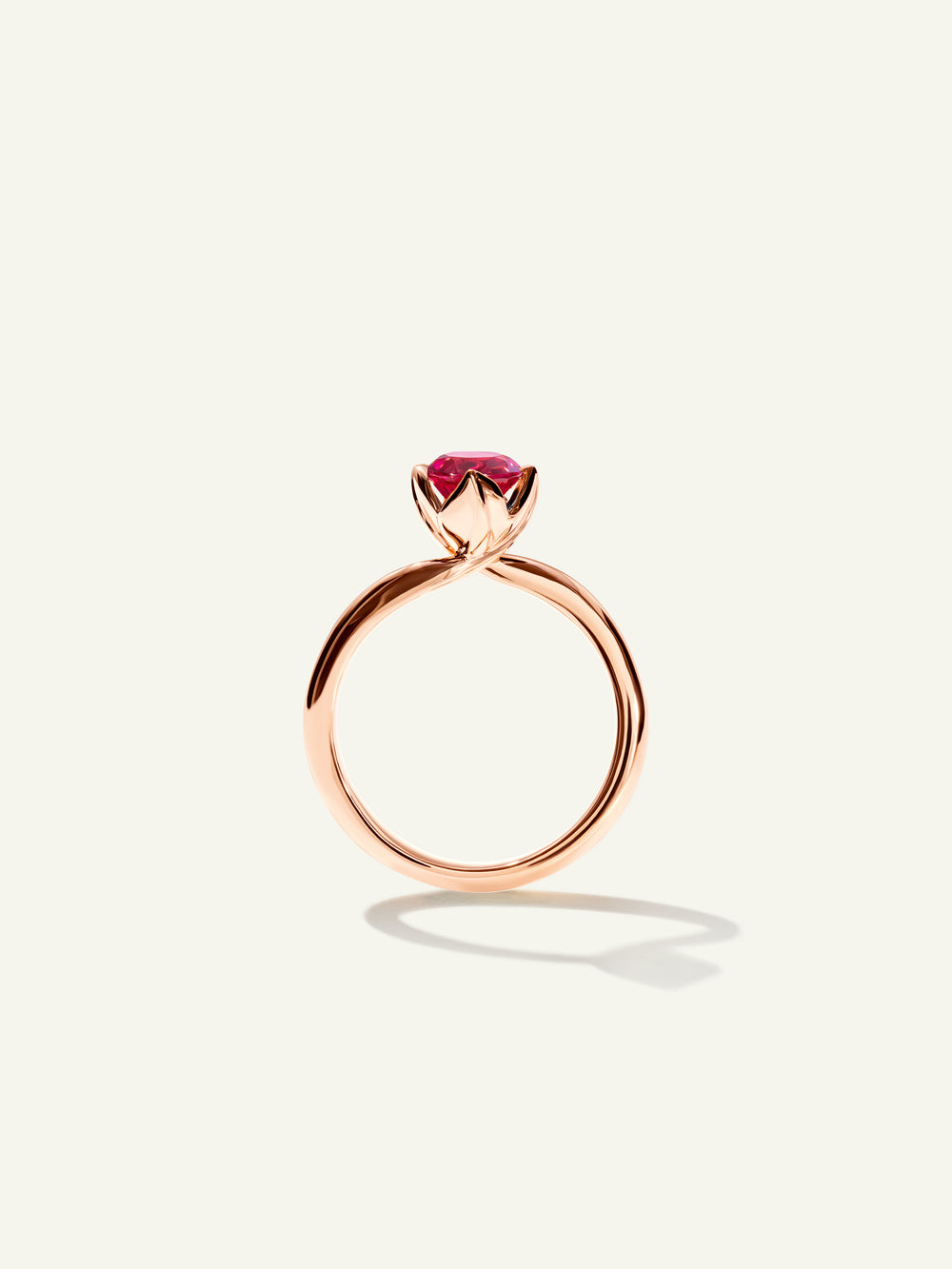 R-TUL-xs-TuRo-rg | TULIP Ring XS with Rose Tourmaline