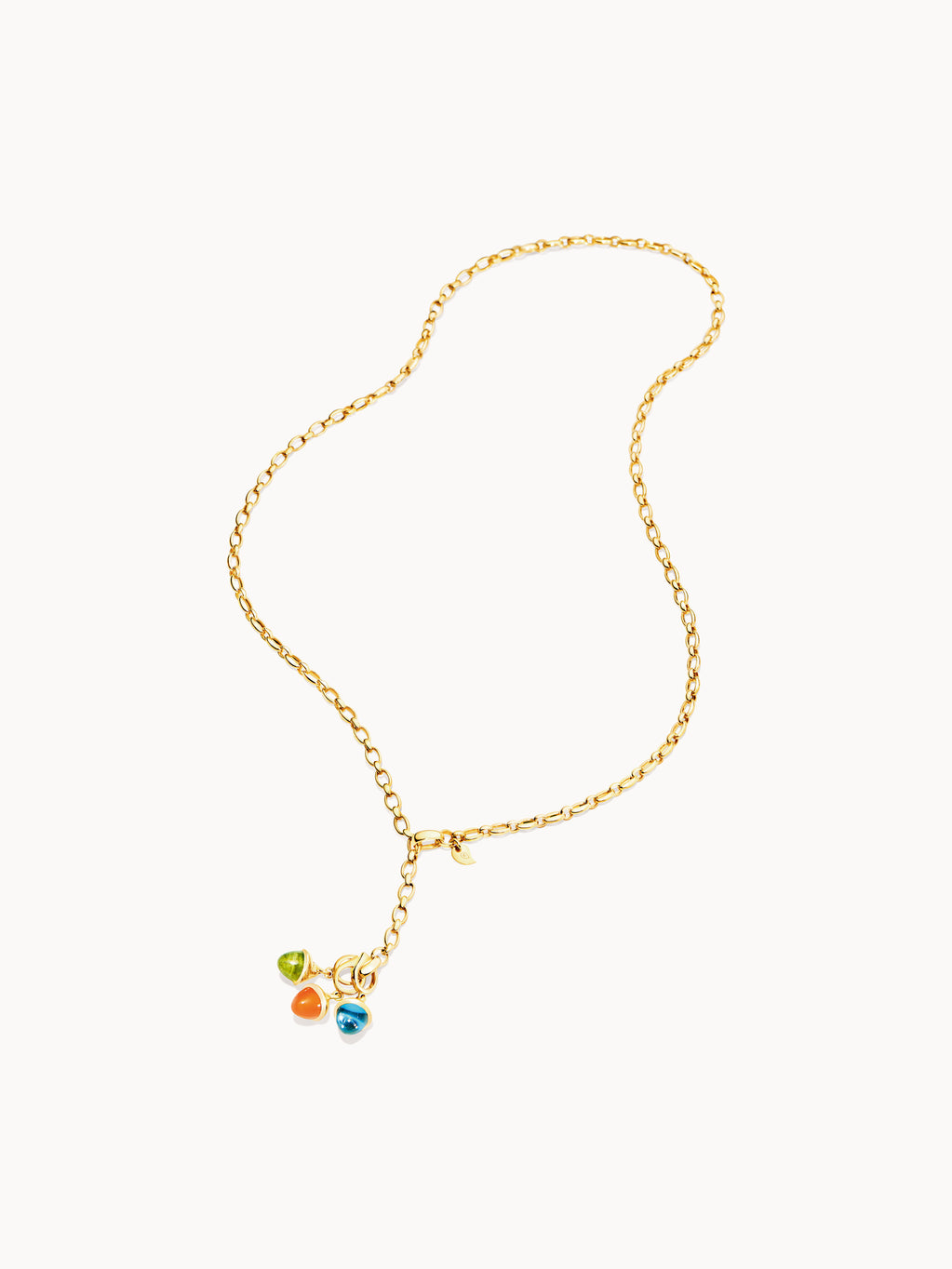 Necklace Lariat 60 cm 18K yellow gold