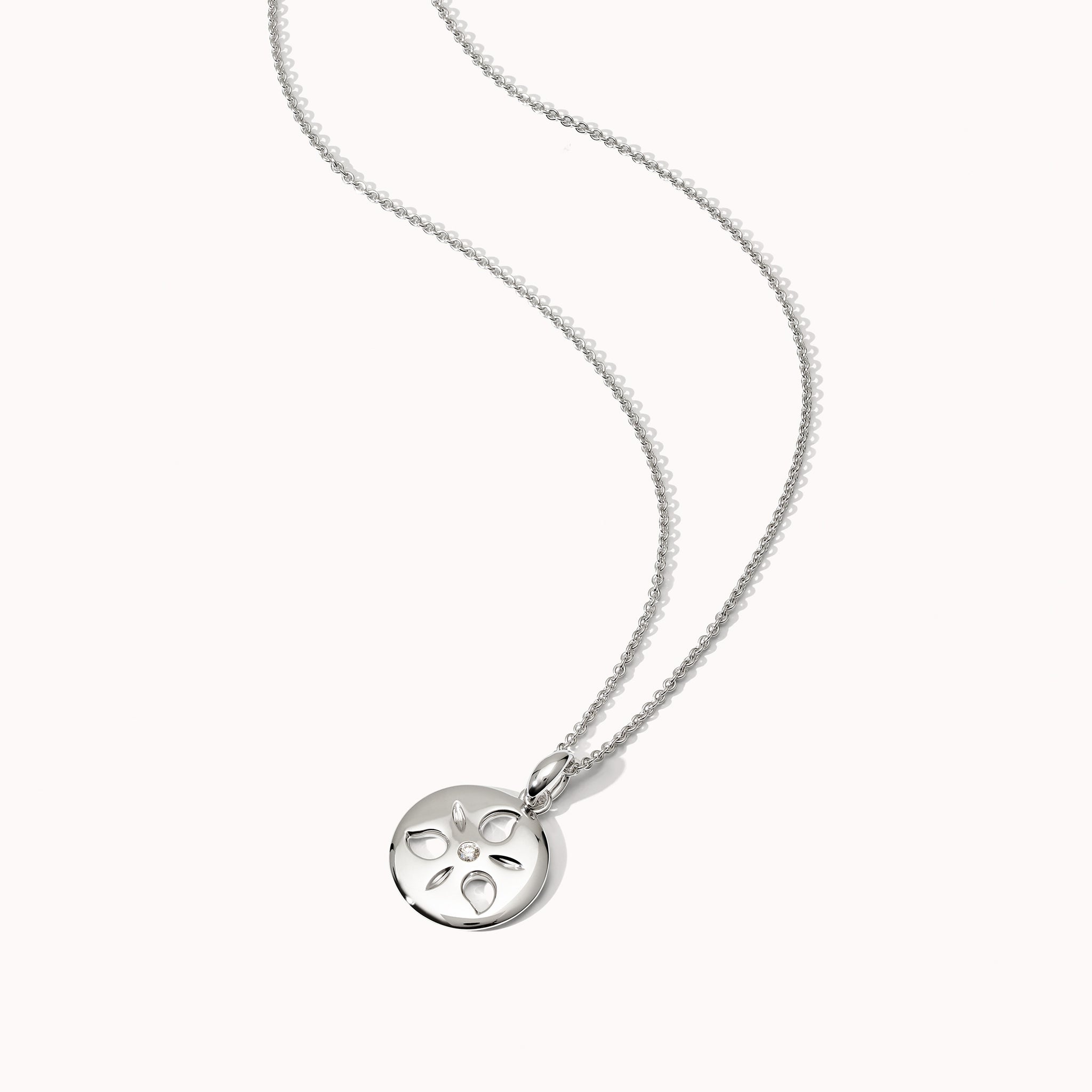 Pendant SAND DOLLAR small 18K Weißgold