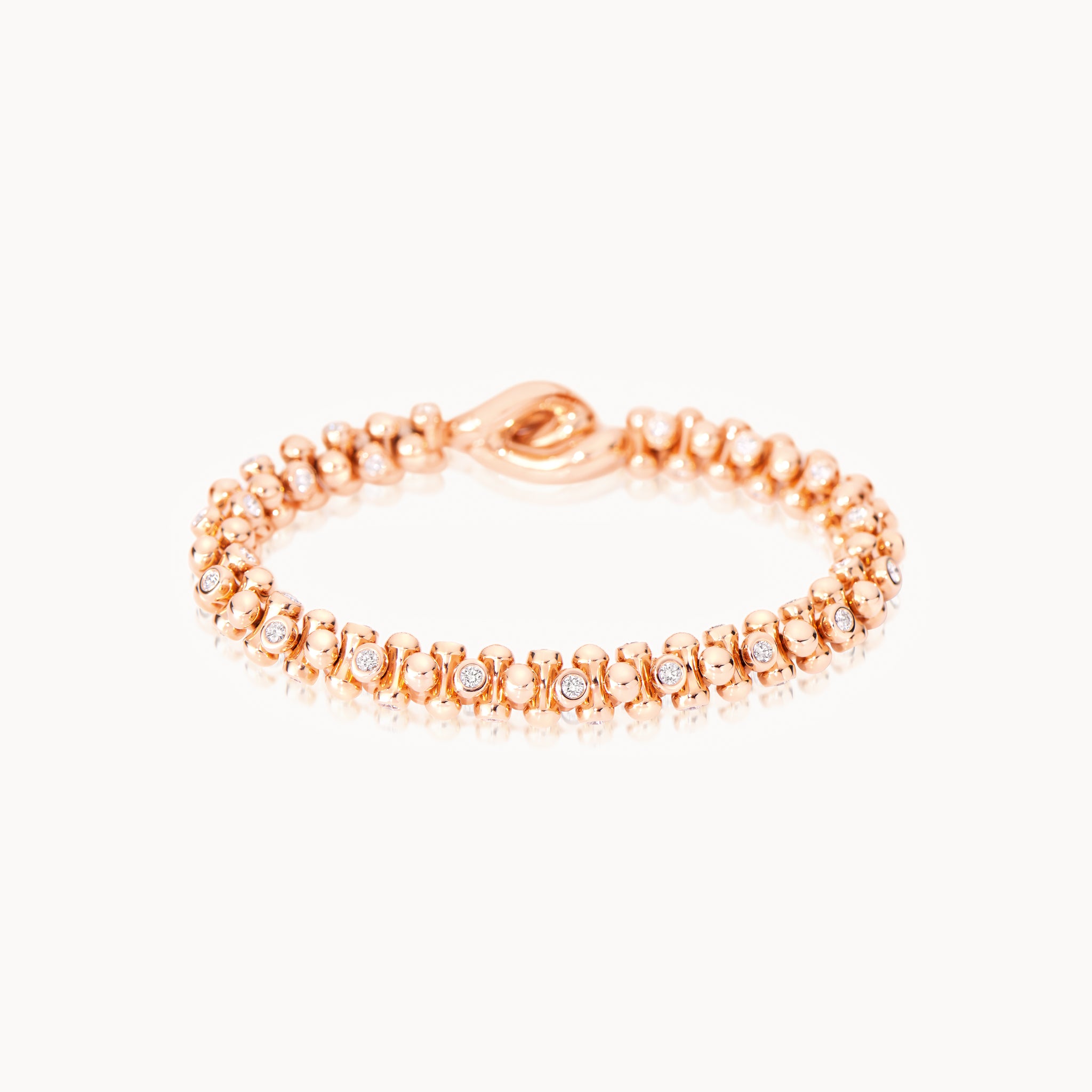 Bracelet ALWAYS DIAMONDS alternating Classic 18K Roségold