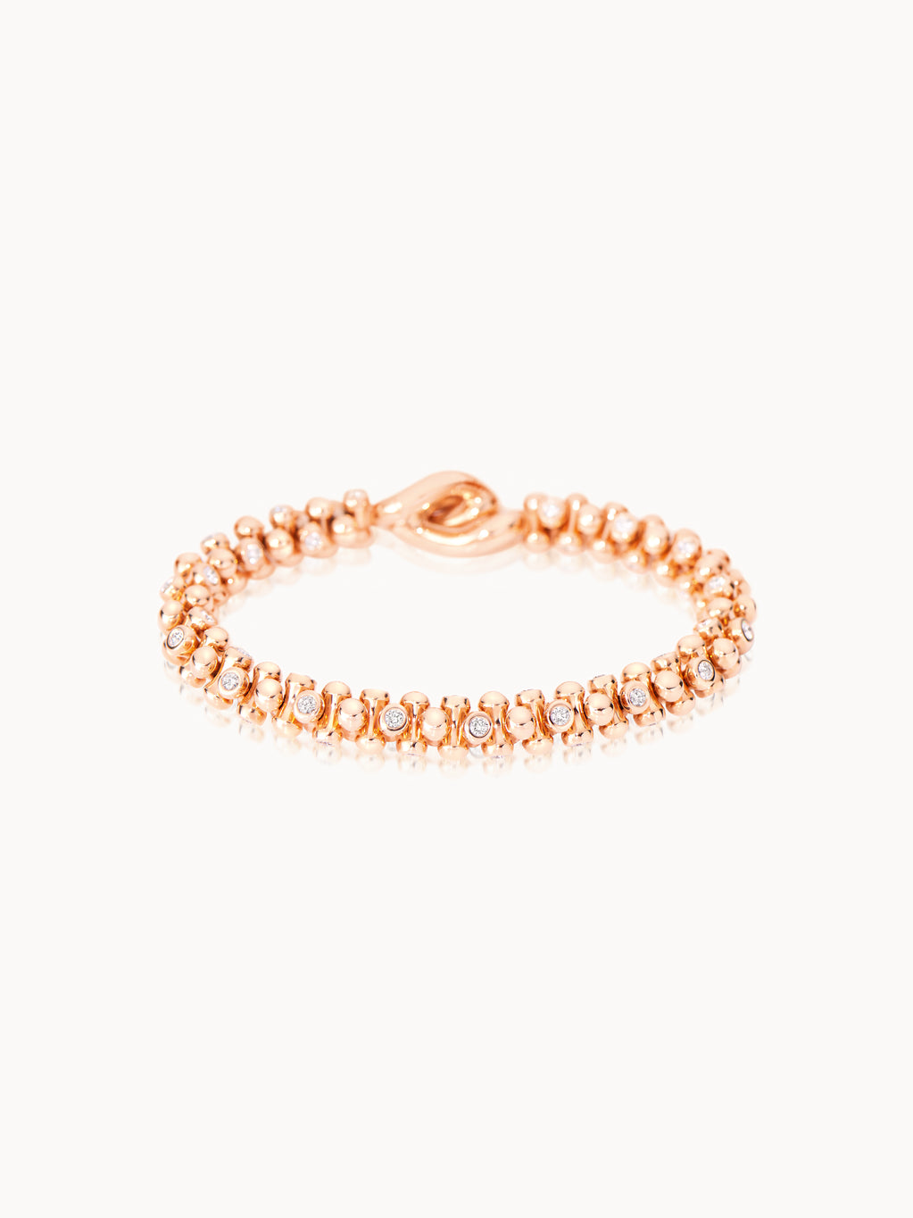 Bracelet ALWAYS DIAMONDS alternating Classic 18K Roségold