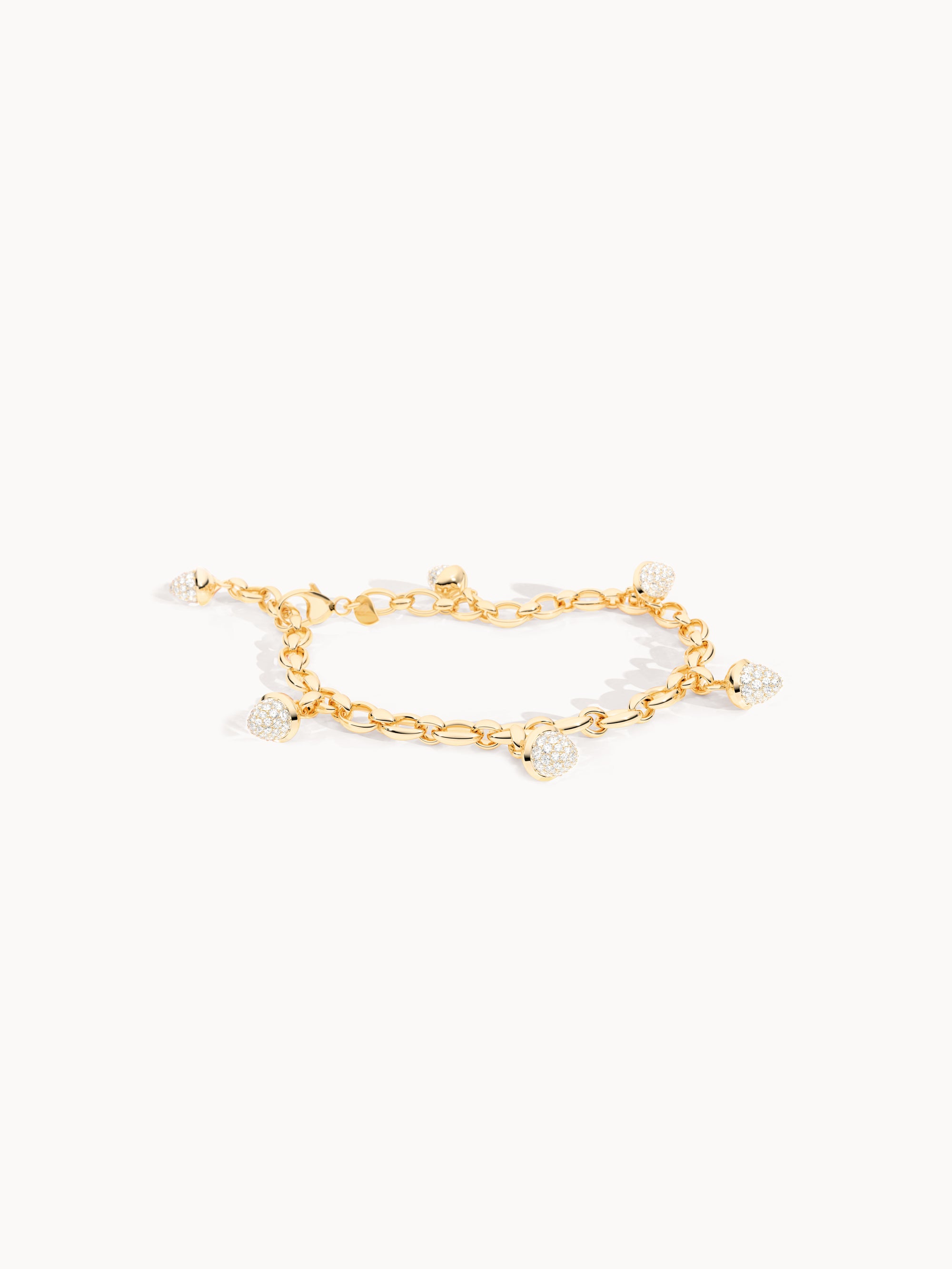 Bracelet MIKADO Charm 'Diamond Pavé' with Diamond Pavé