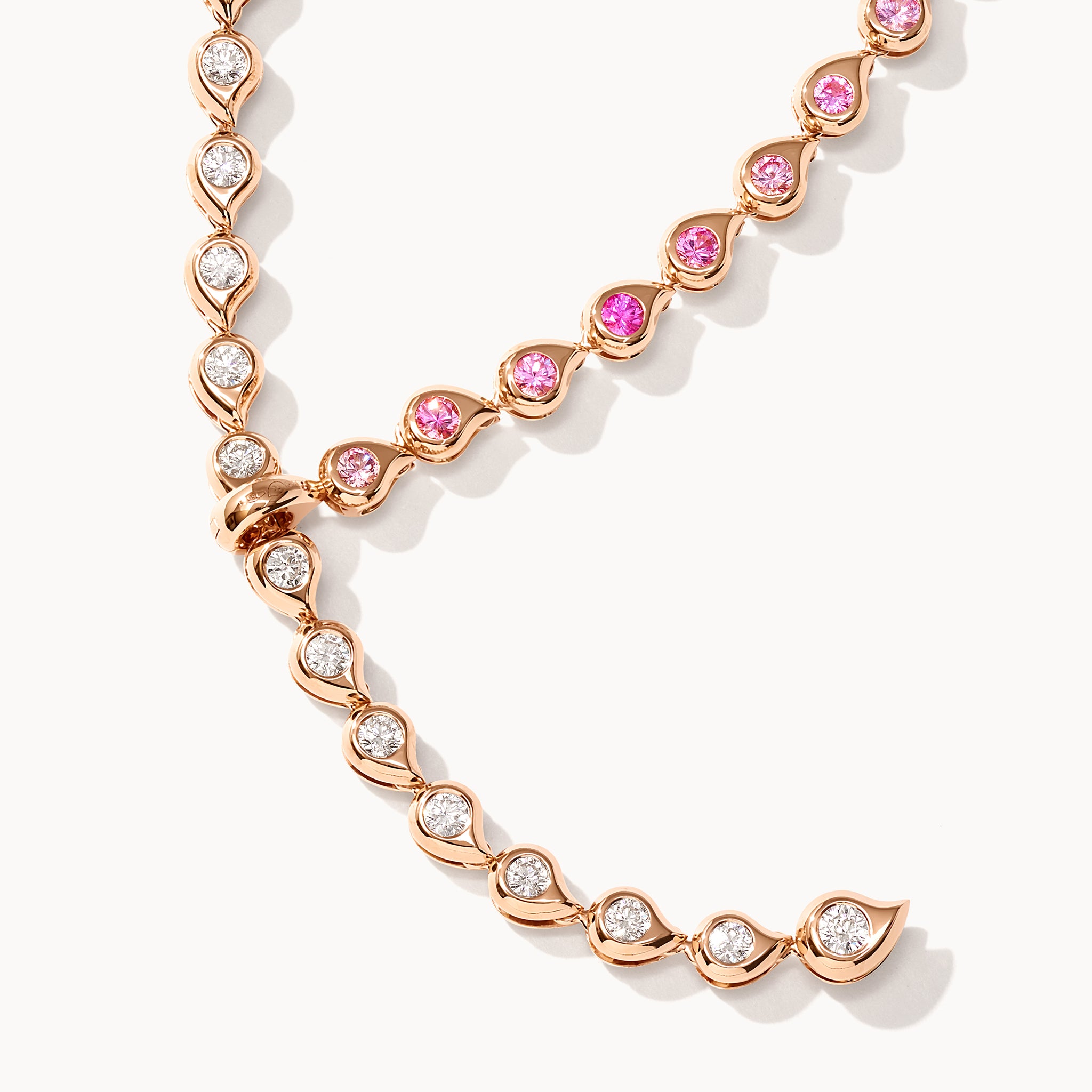 SNOWFLAKES Rivière Collier Necklace in ‘Classic' / 'Blush'