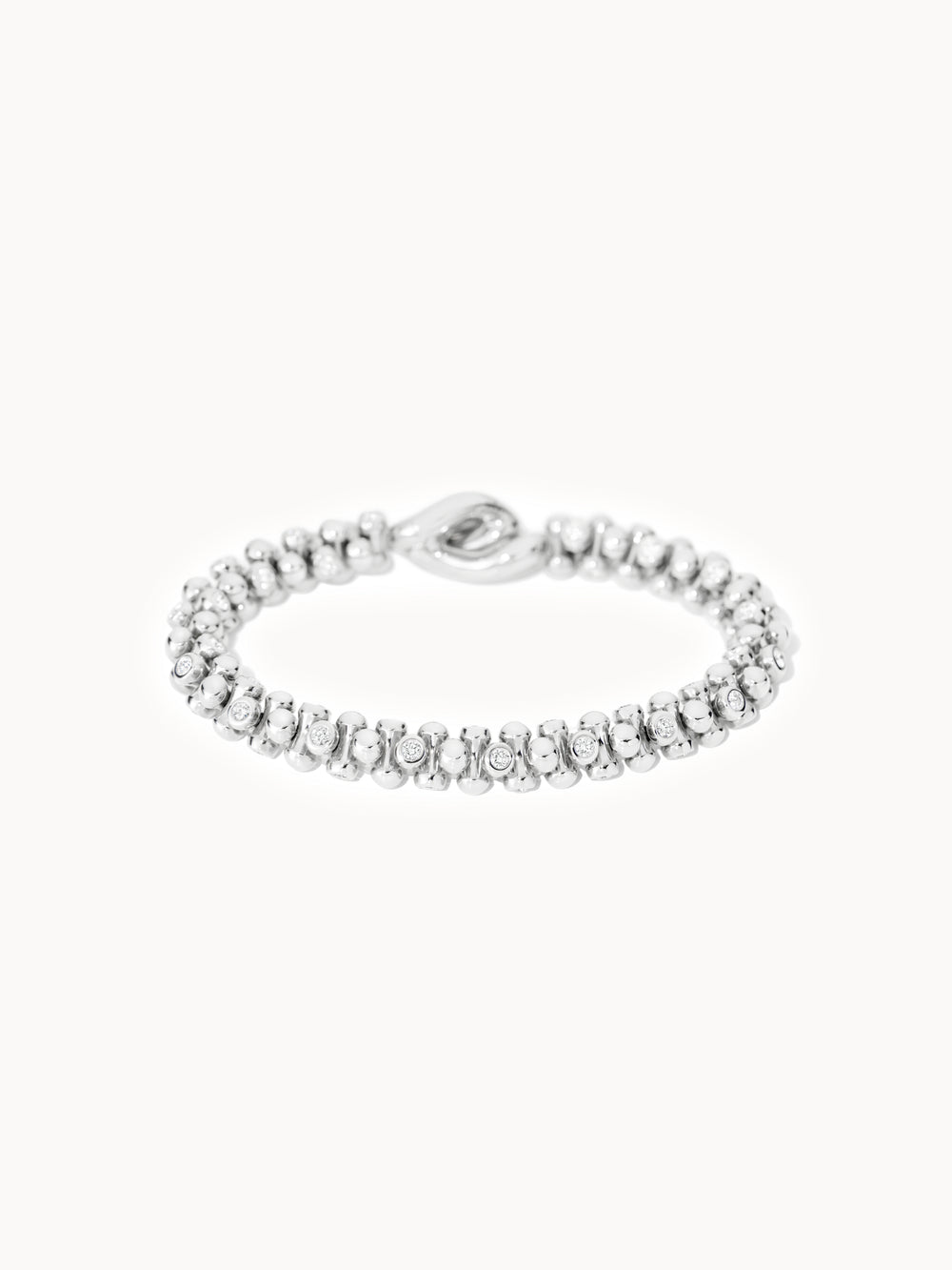 Bracelet ALWAYS DIAMONDS alternating Classic 18K Weißgold