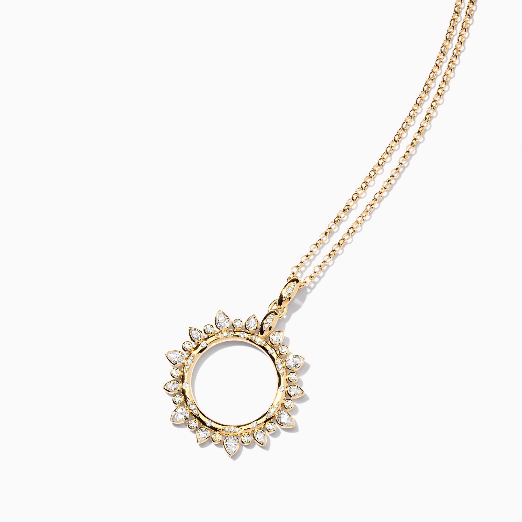 Pendant GYPSY 'Classic' Sun large mit Diamanten