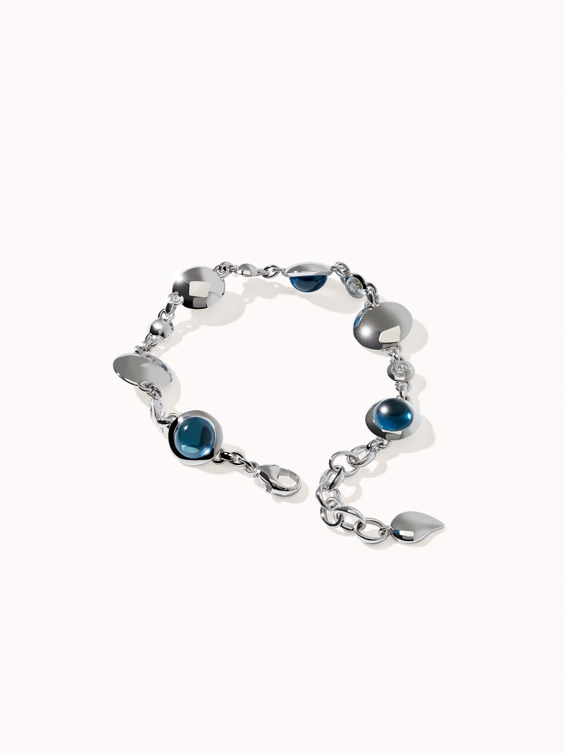 BOUTON Armband in 'Sky' mit Diamanten