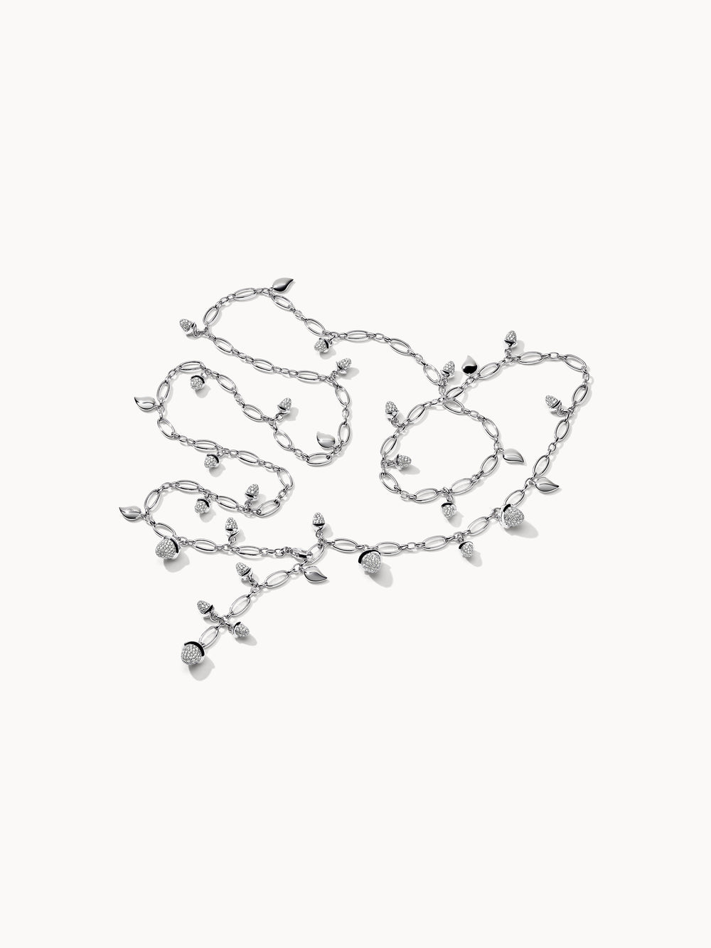 Necklace MIKADO Diamond Pavé - 100 cm mit Diamant Pavé