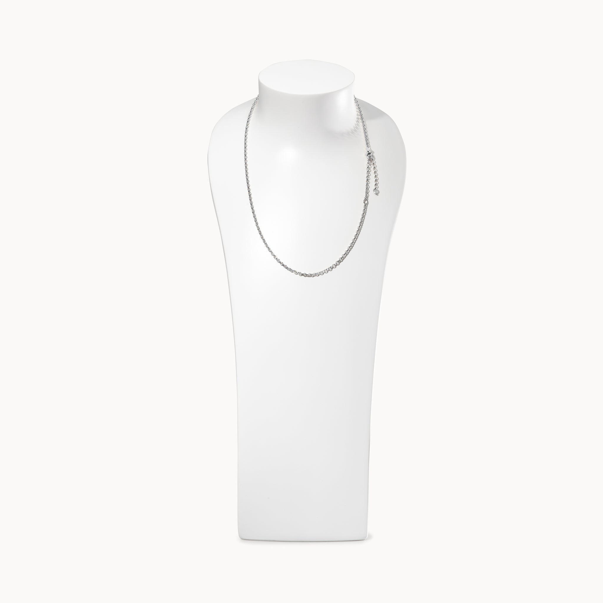 Chain BELCHER, 2,8 mm, 60 cm 18K white gold