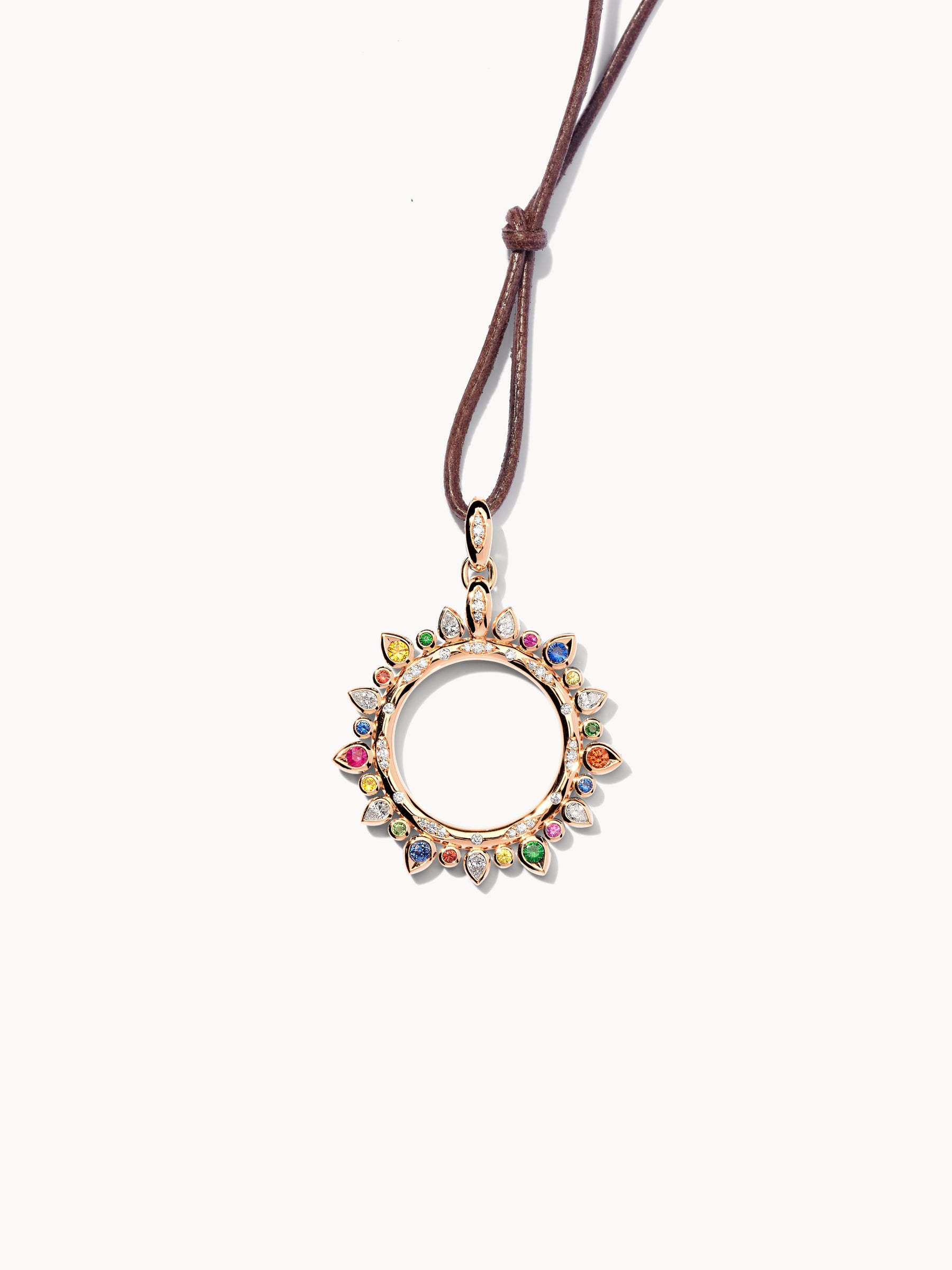 GYPSY Large Sun Pendant in 'Candy'