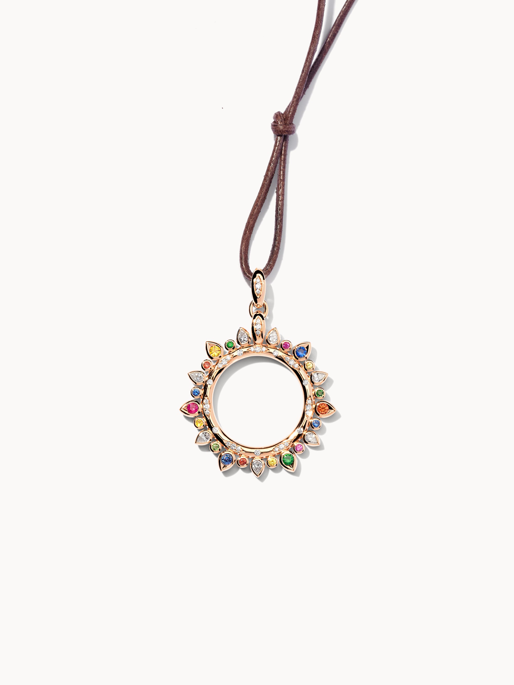 GYPSY Large Sun Pendant in 'Candy'