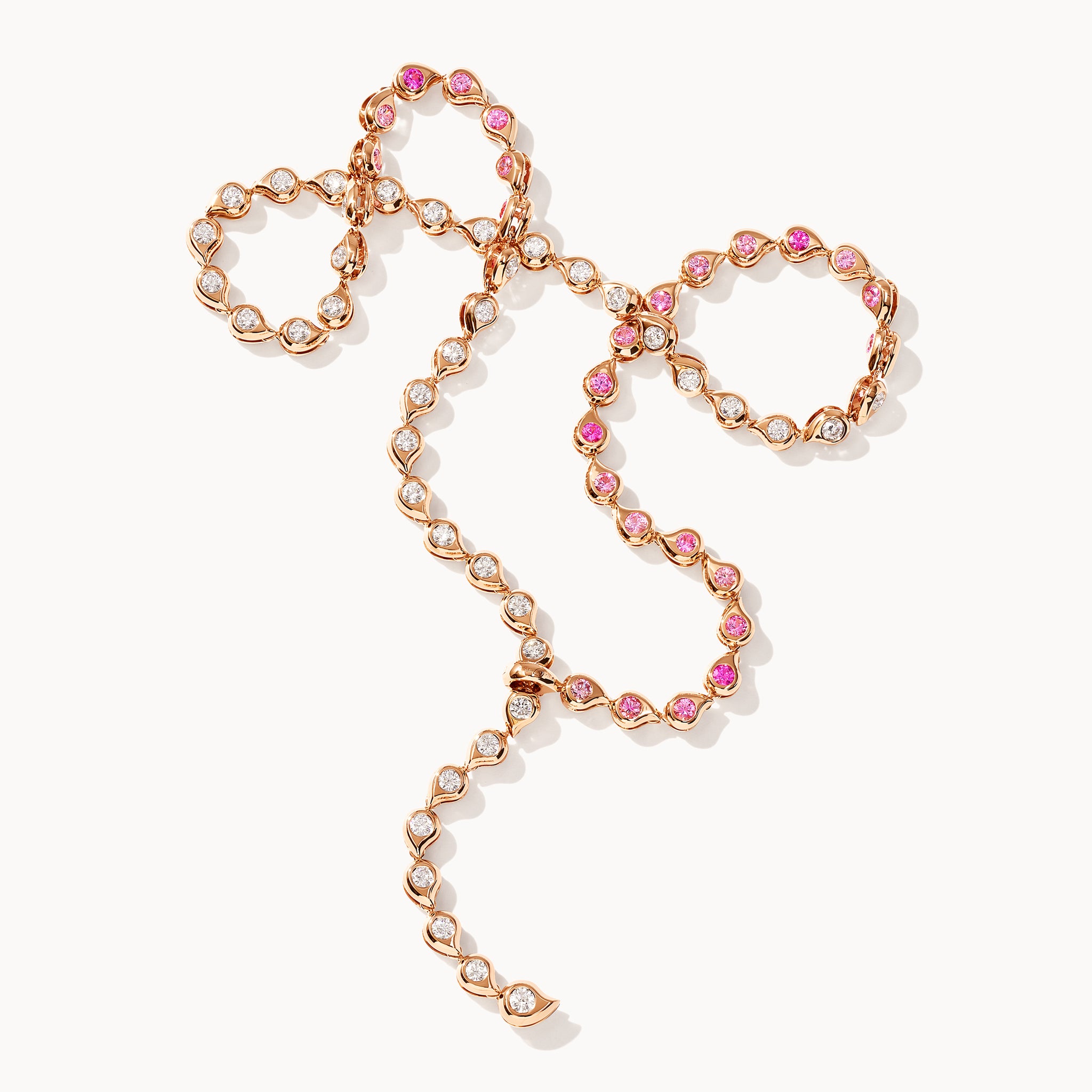 SNOWFLAKES Rivière Collier Necklace in ‘Classic' / 'Blush'