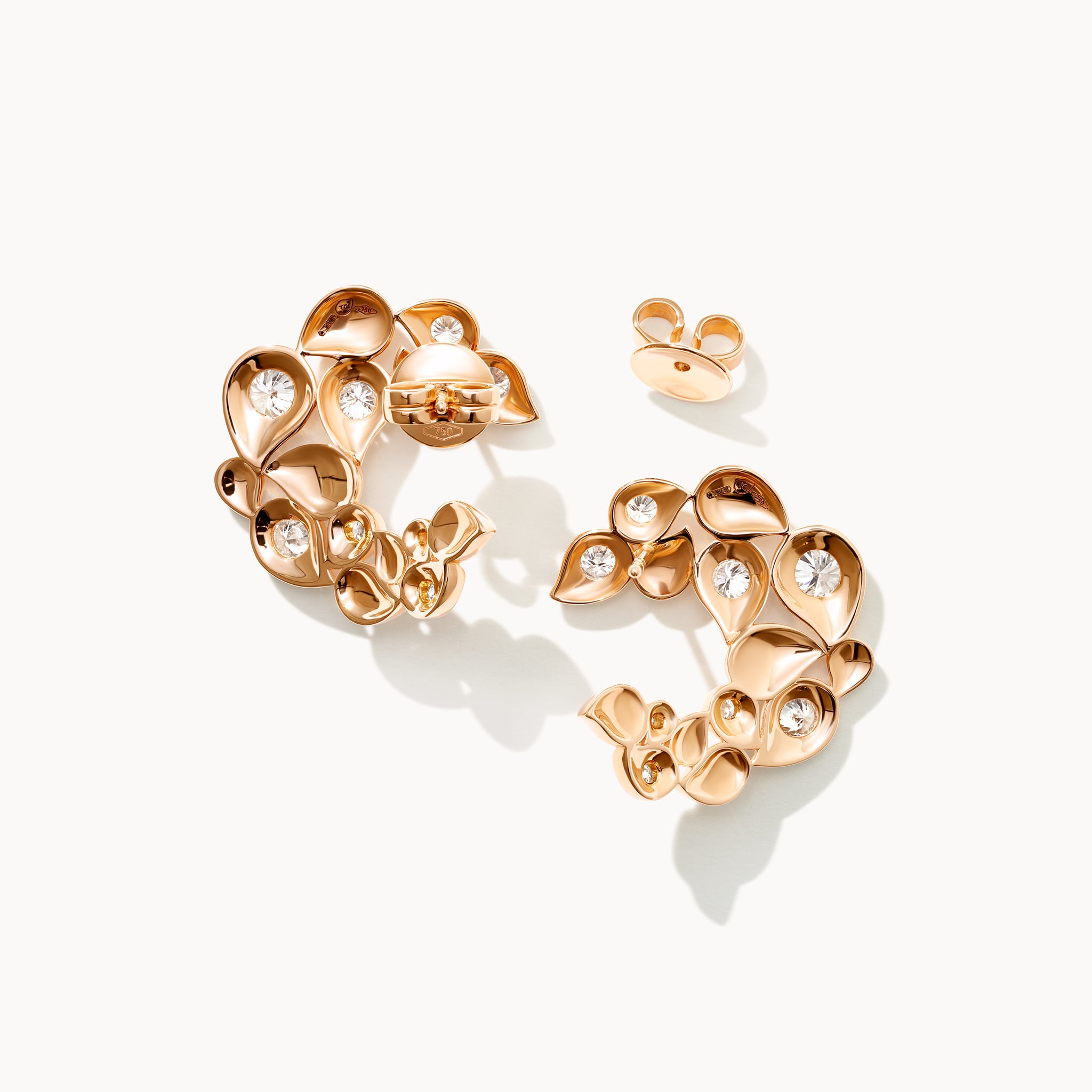 SNOWFLAKES Hoop Ohrringe Classic alternating