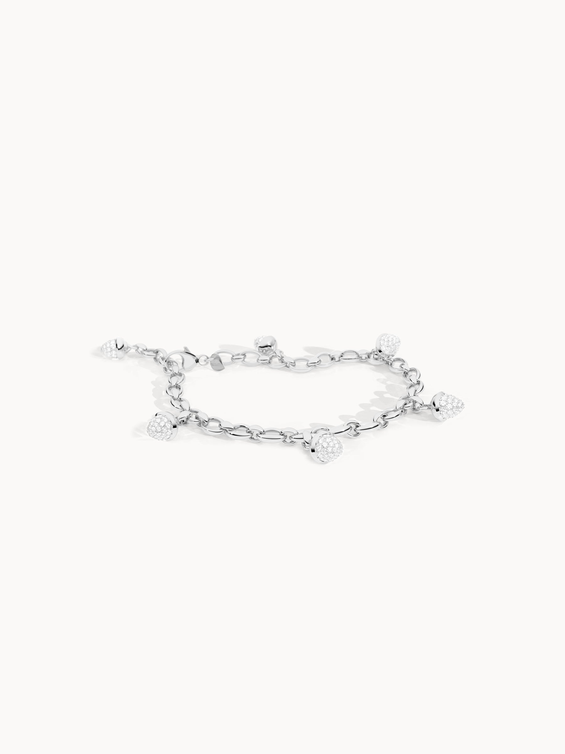 Bracelet MIKADO Charm 'Diamond Pavé' with Diamond Pavé