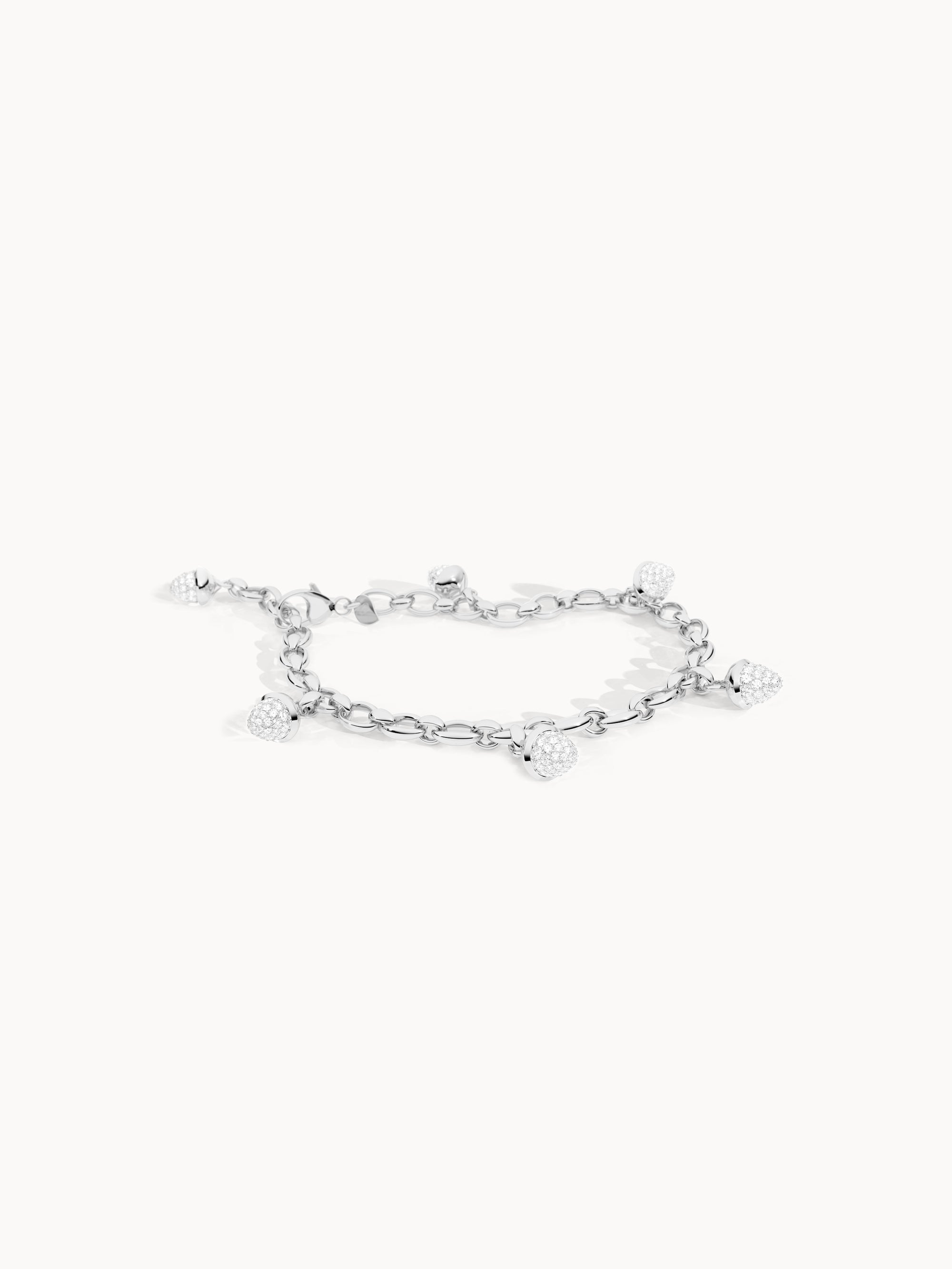 Bracelet MIKADO Charm 'Diamond Pavé' with Diamond Pavé